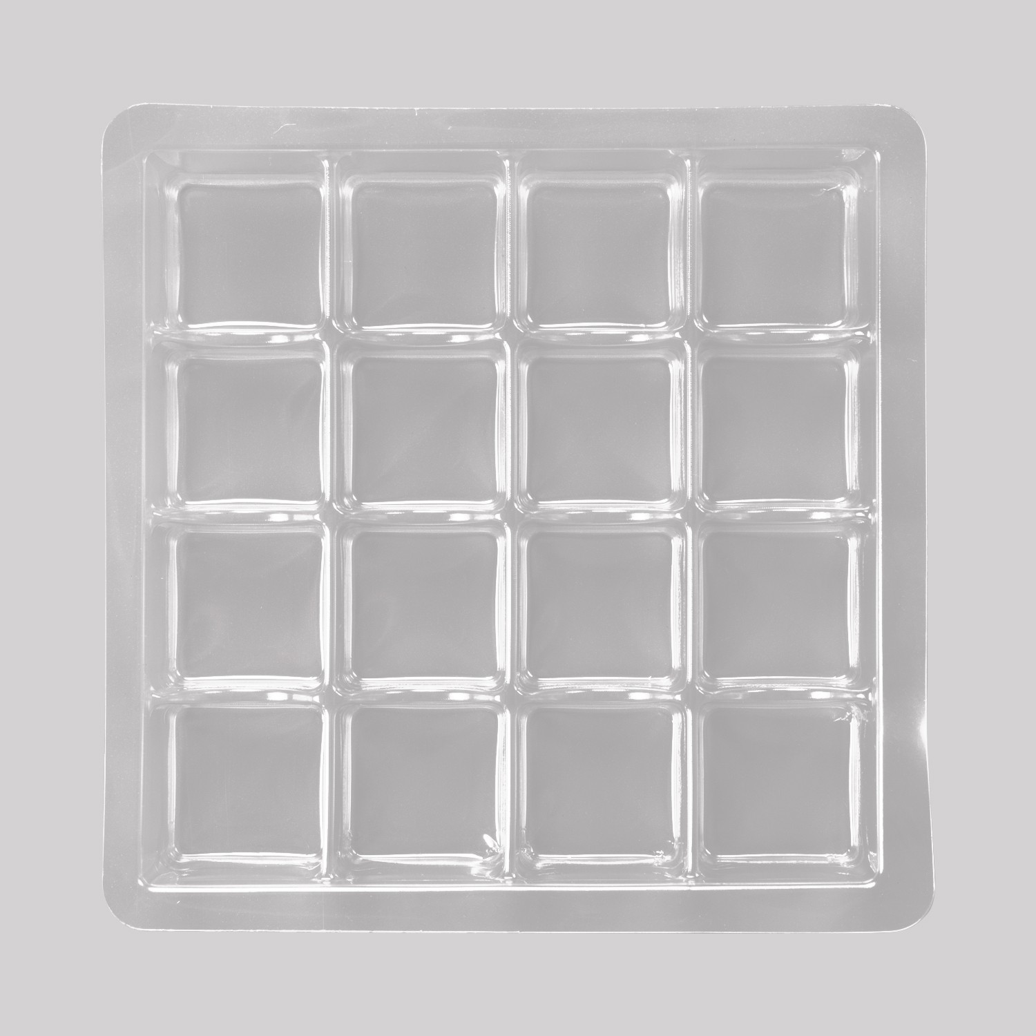 16 Gözlü Metal Kutu Seperatörü Şeffaf 192x192x40H ve 45 H mm  - 100 Adet