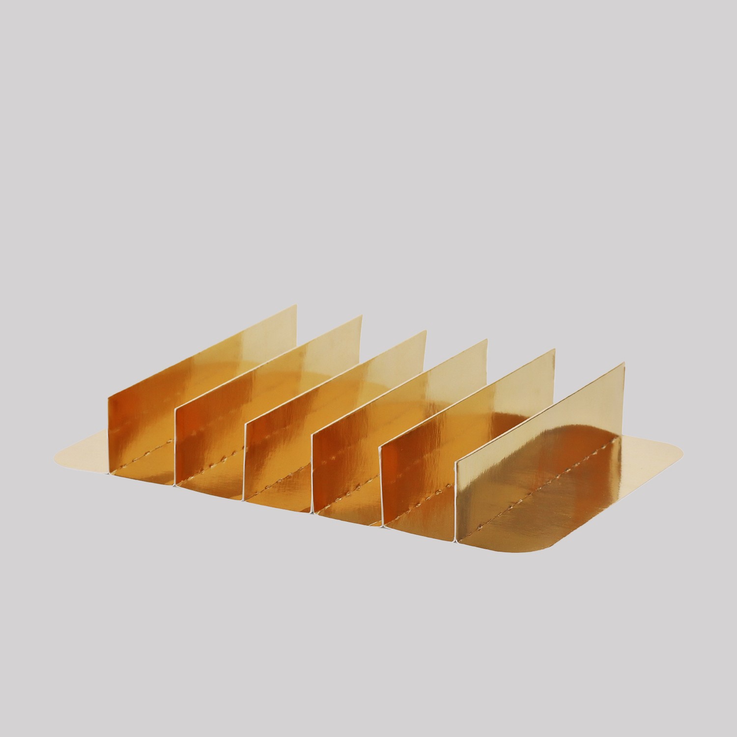 7 Bölmeli Metal Kutu Seperatörü Gold 265x175x45 H mm - 100 Adet