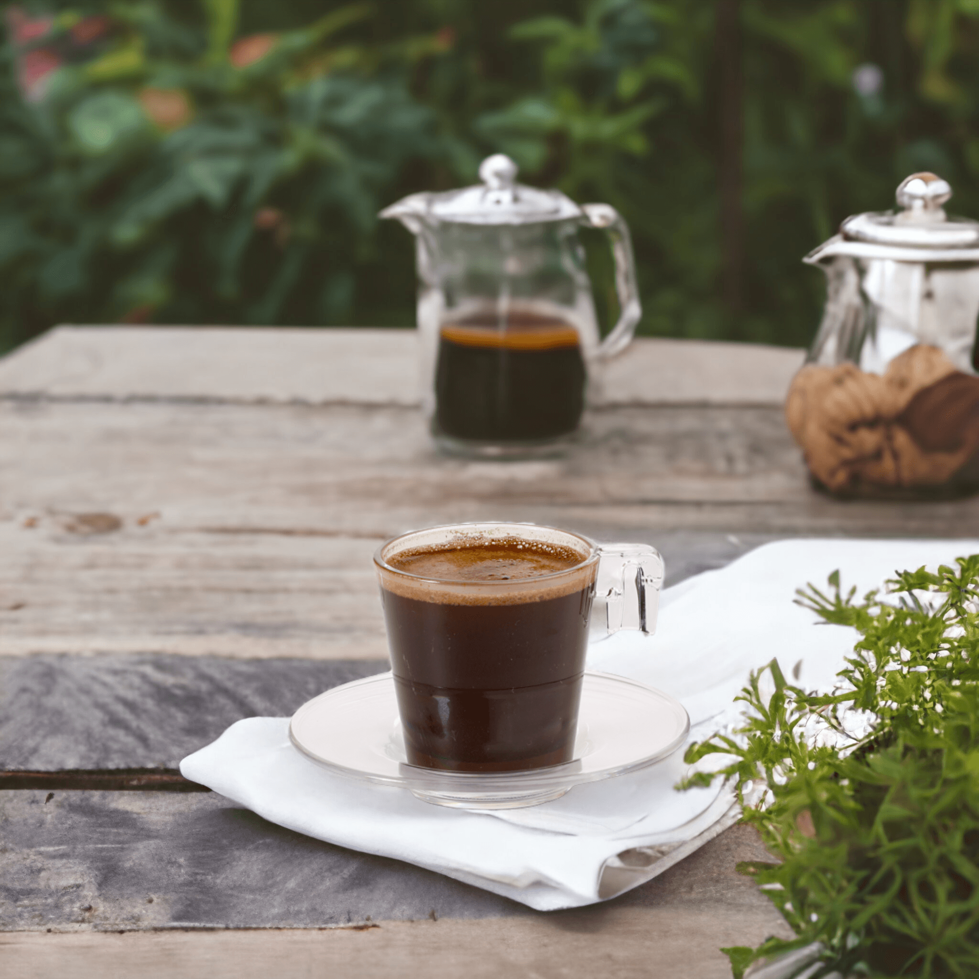 Kırılmaz Türk Kahvesi Espresso Fincanı Seti - Şeffaf - 2'li