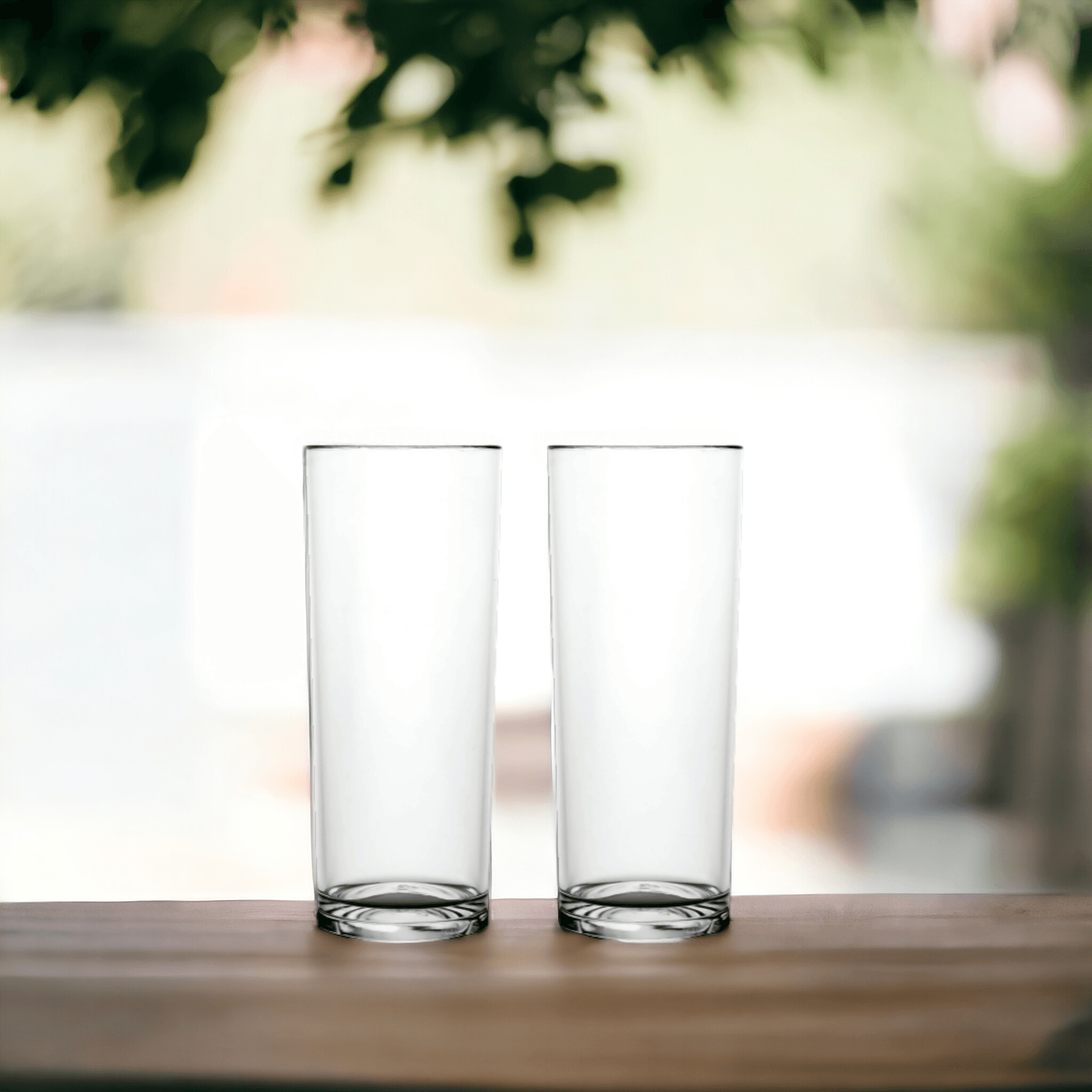 Kırılmaz Uzun Kokteyl Bardağı Seti - Premium - 320 ml - Şeffaf - 6'lı