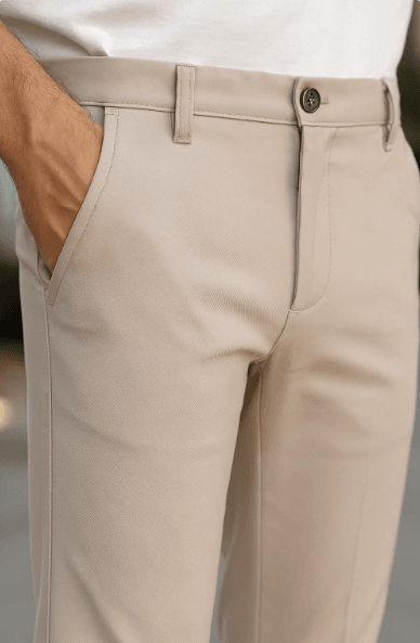 Erkek Düz Kesim Bilek Boy Kumaş Pantolon