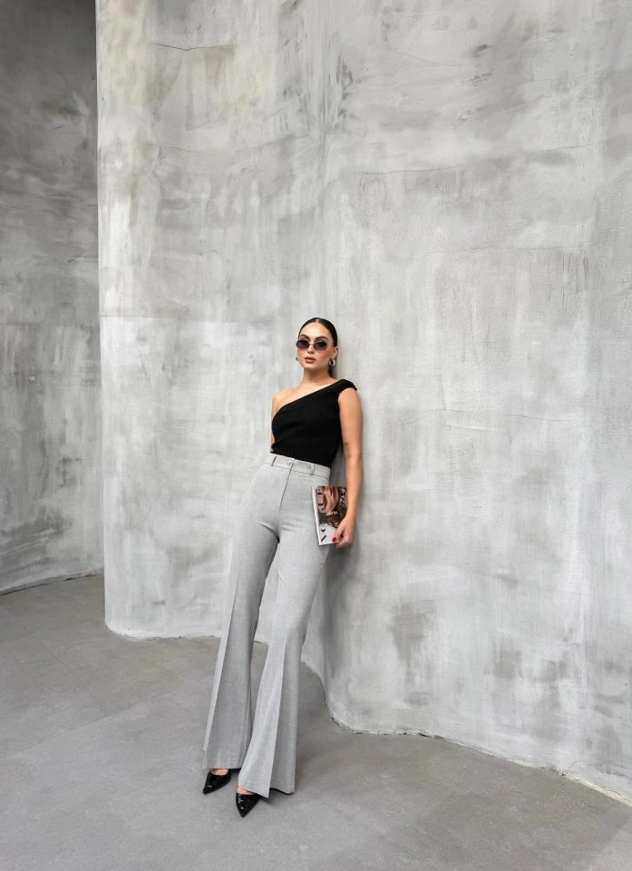 230 Gr Poly Viscose Full Lycra İspanyol Paça Pantolon