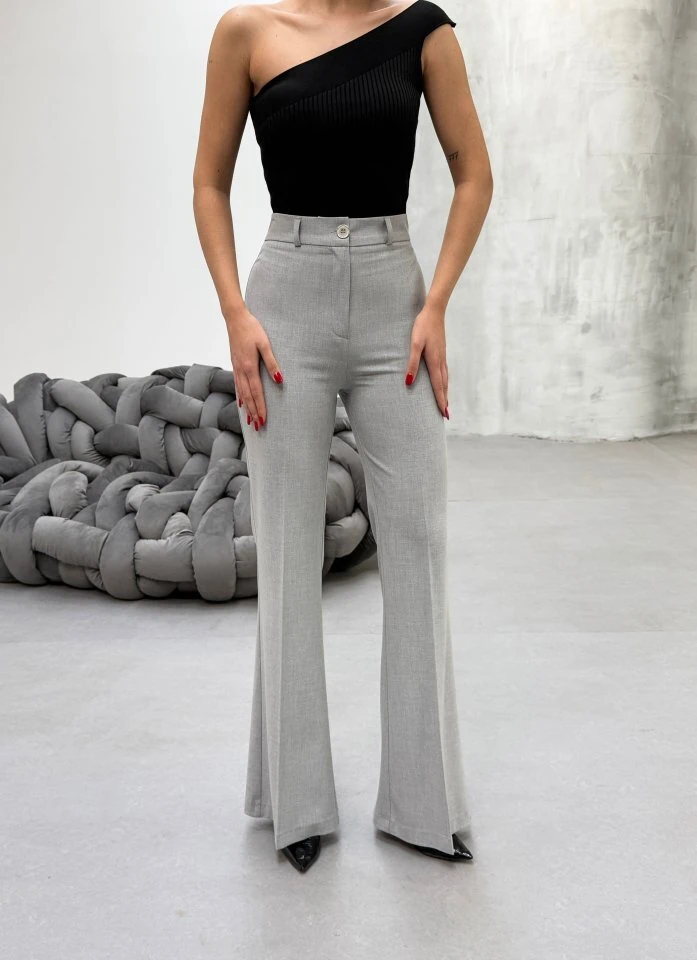 230 Gr Poly Viscose Full Lycra İspanyol Paça Pantolon