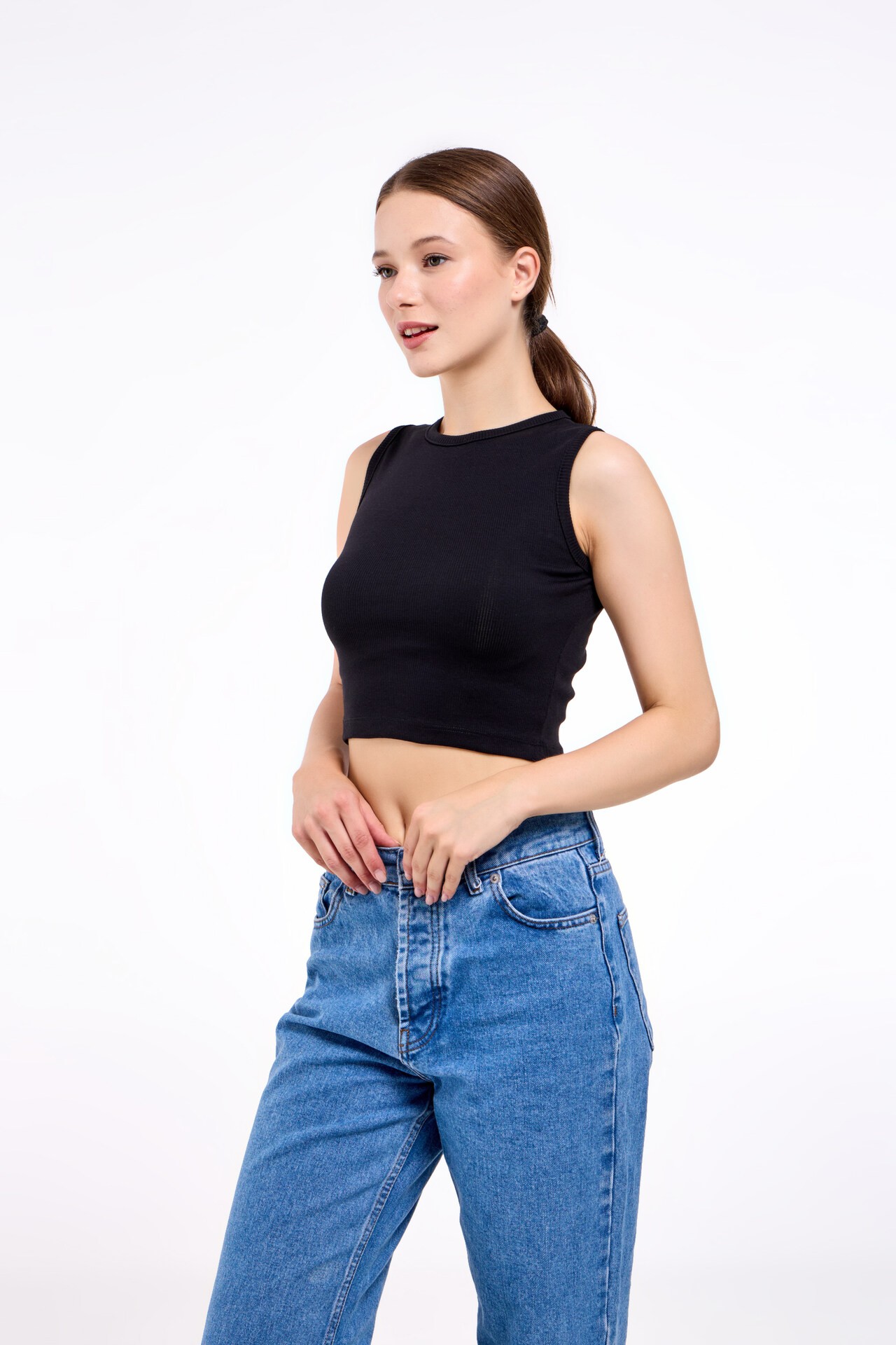 Basıc Sıfır Kol Crop