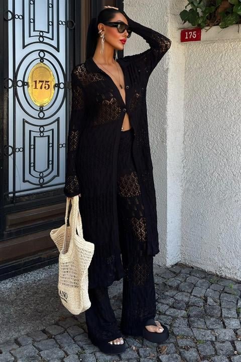 Bridget Ajurlu Uzun Hırka Takım 9881