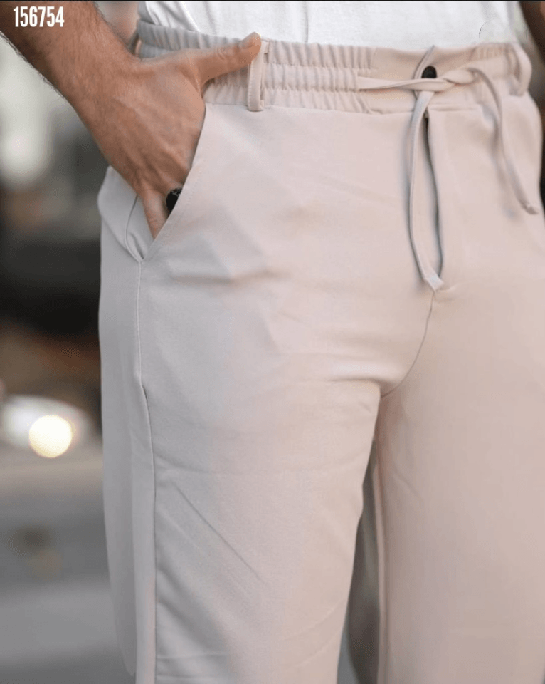 Erkek Beli Bağcıklı Jogger Pantolon