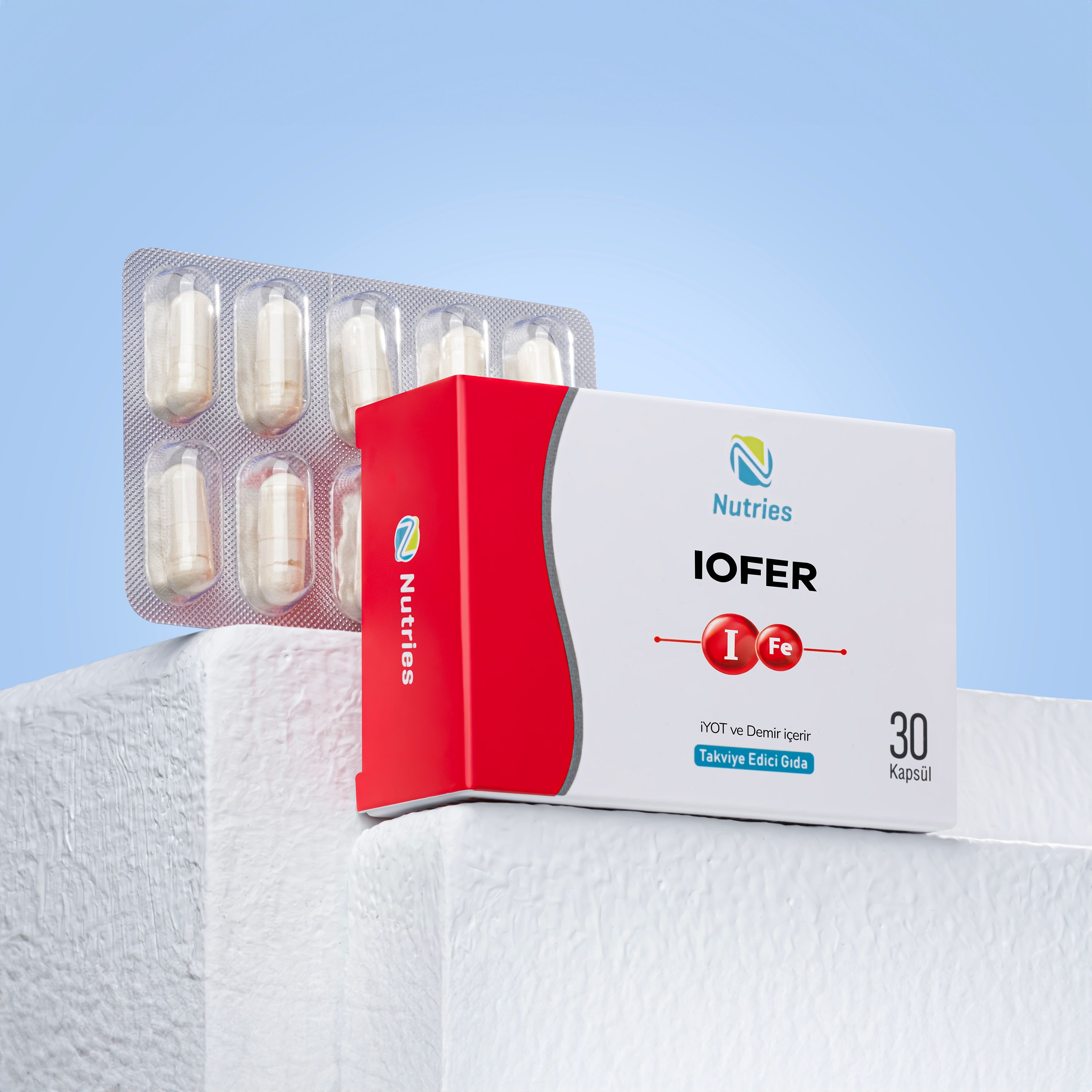 Nutries İofer 30 Kapsül 