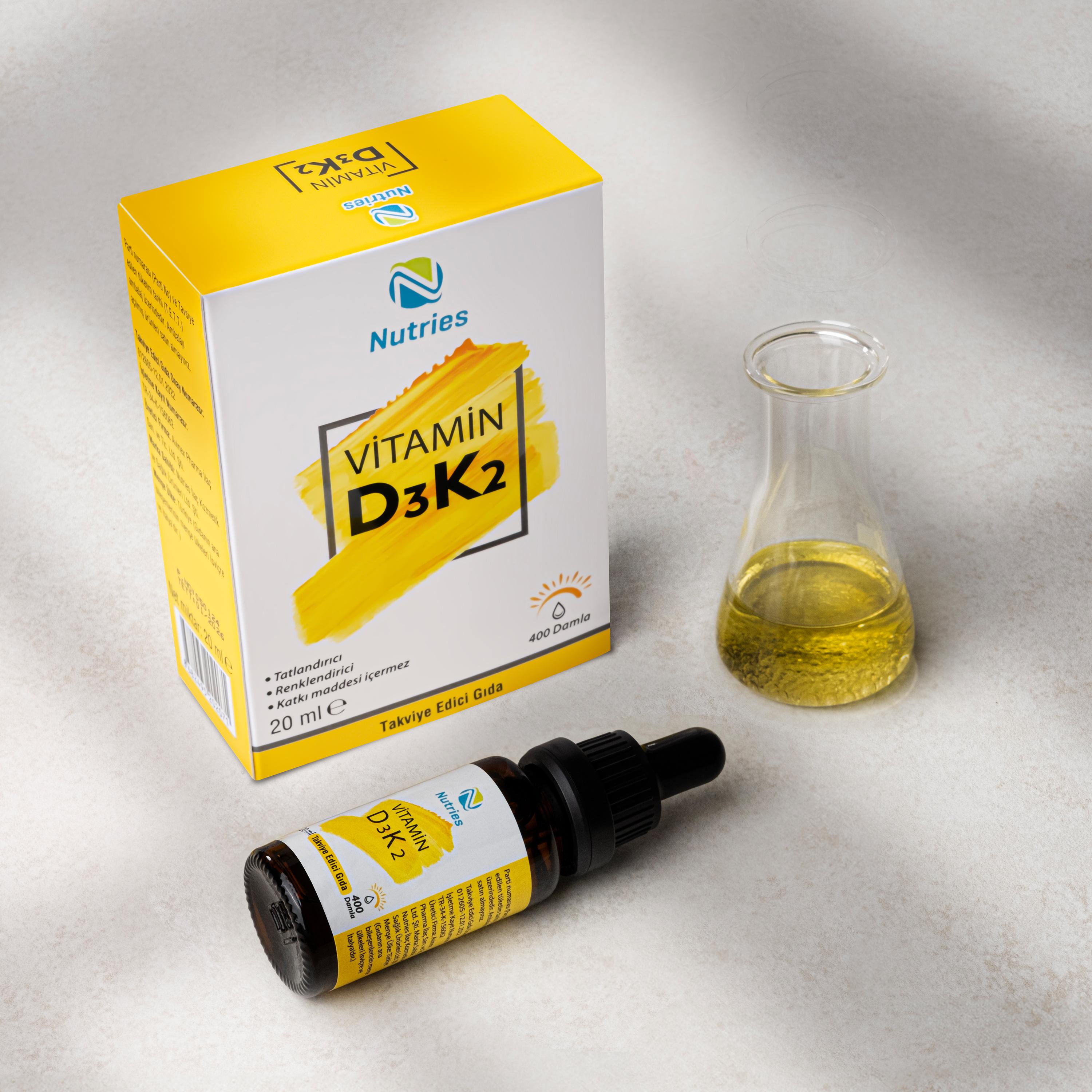 Nutries D3K2 Damla 20 ml