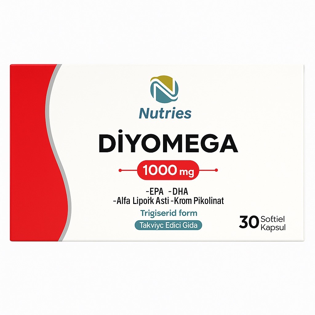 Nutries Diyomega 30 Kapsül 