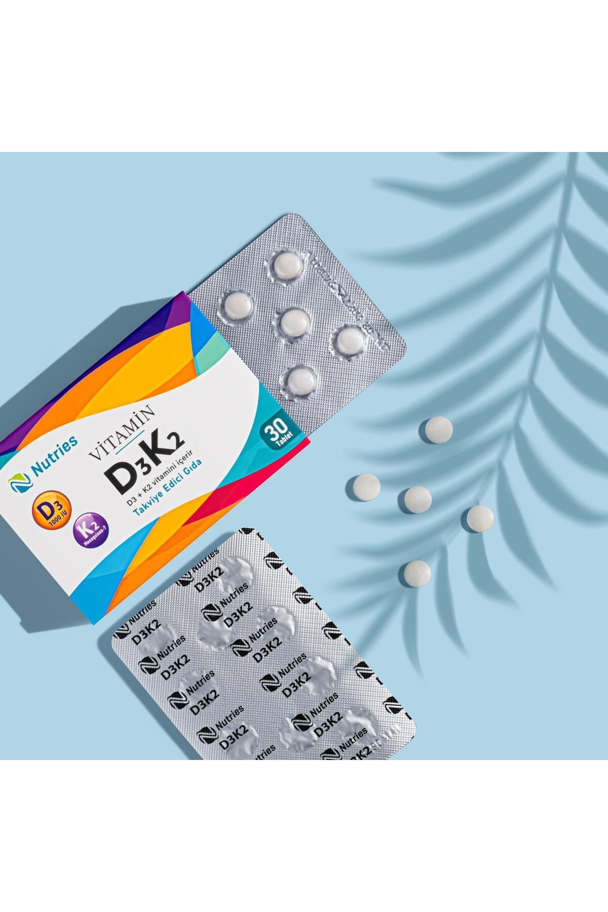 D3K2 Vitamin Takviyesi 30 Tablet – 2’li Avantaj Paketi