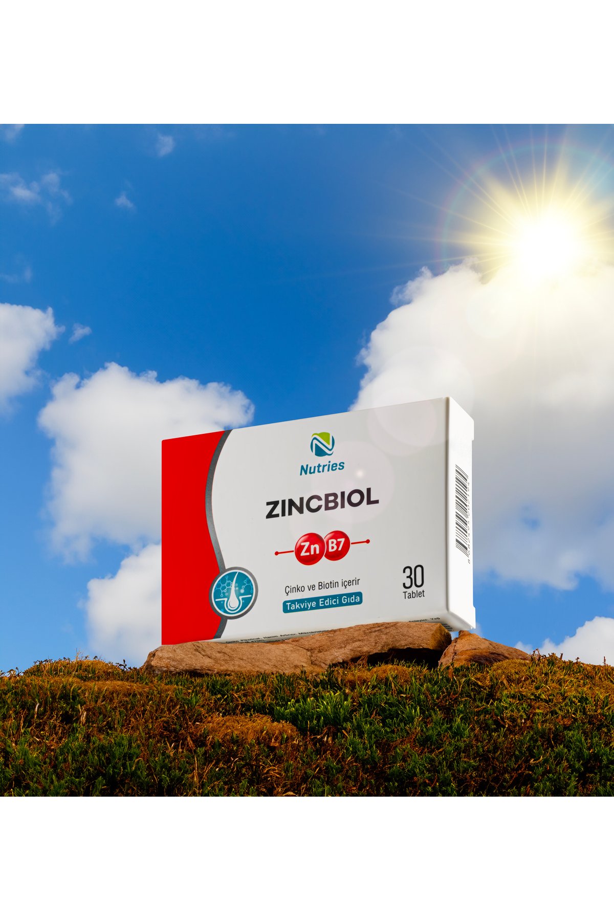 Zincbiol Çinko-Biyotin Takviyesi 30 Tablet – 3’lü Ekonomik Set