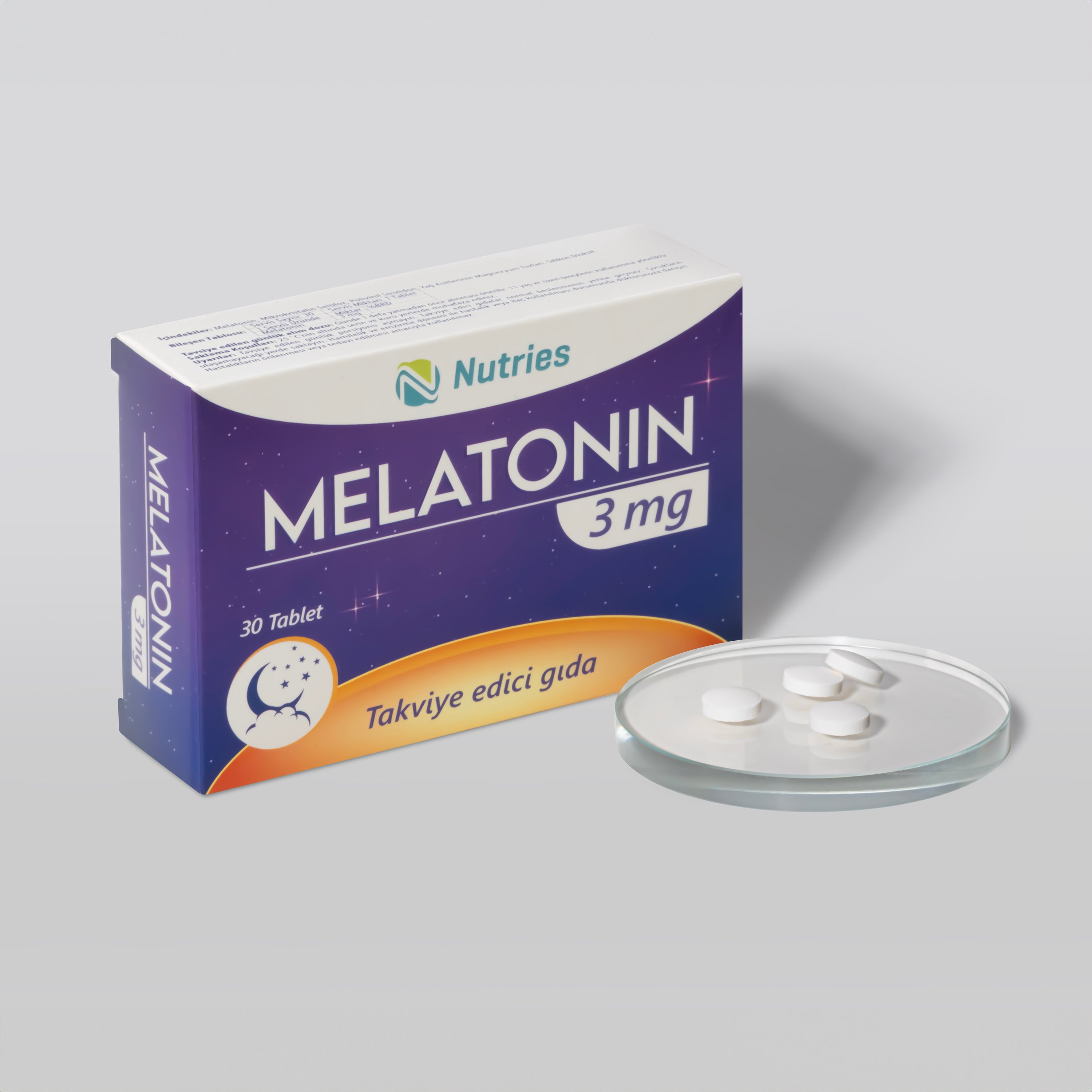 Nutries Melatonin 3 mg 30 Tablet