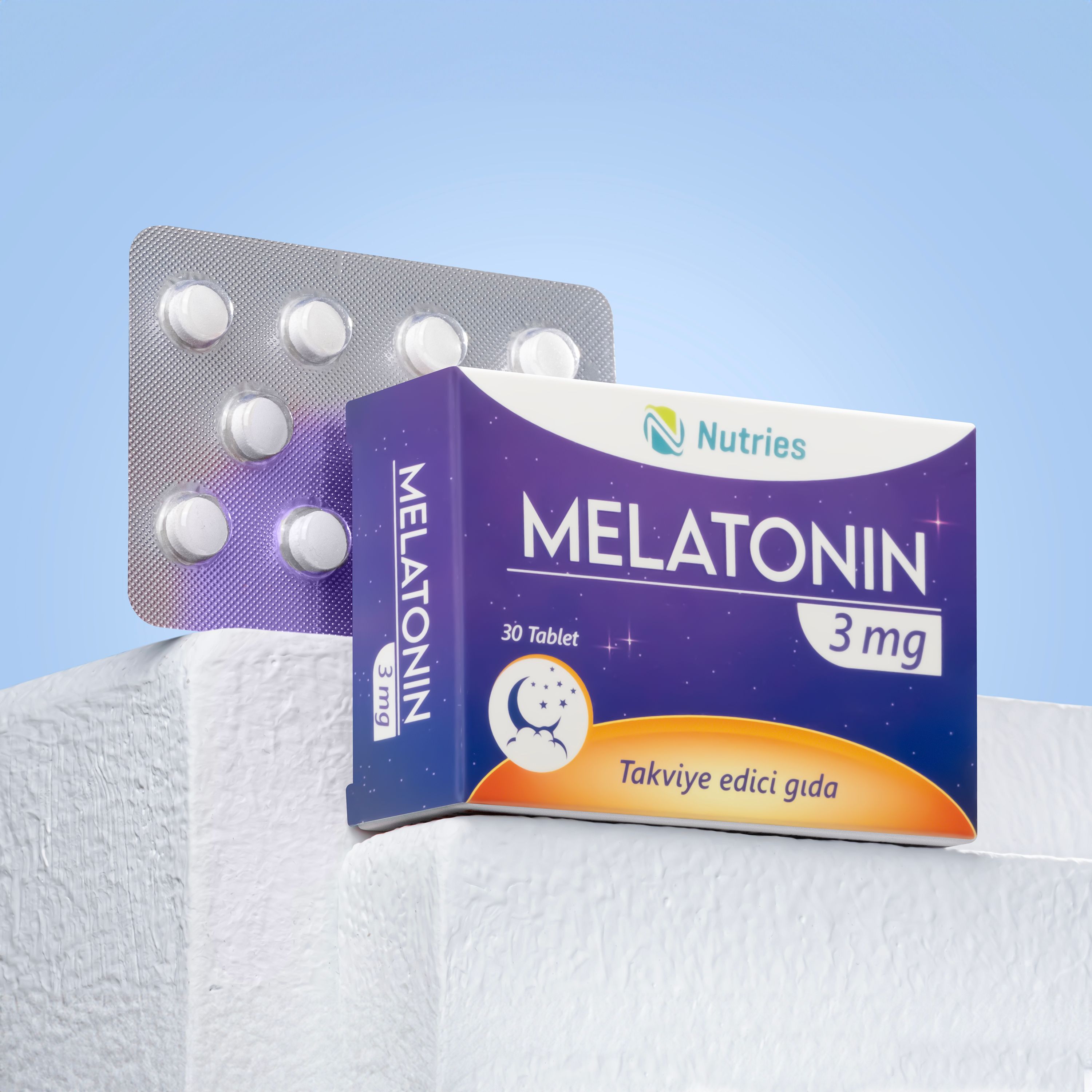 Nutries Melatonin 3 mg 30 Tablet