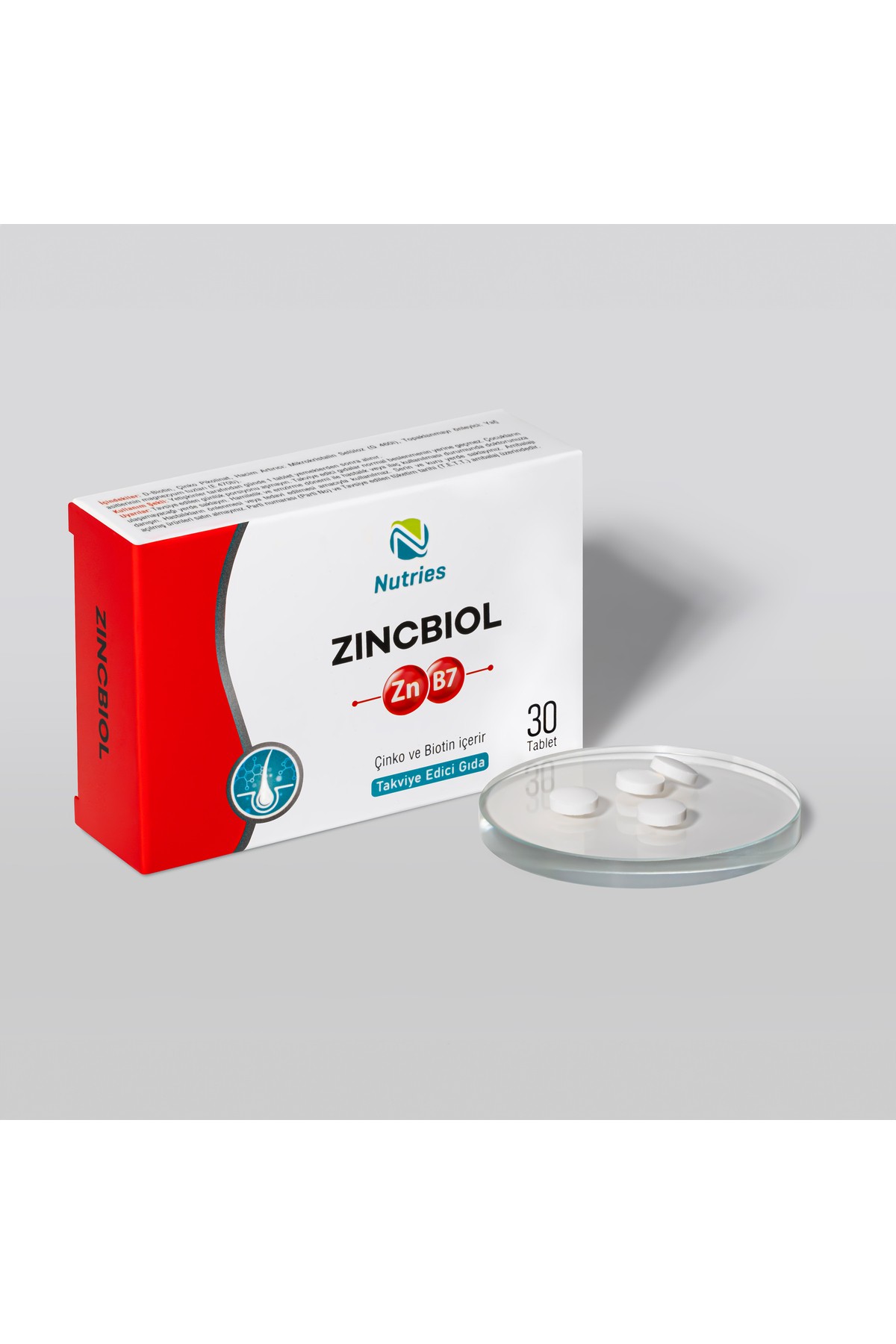 Zincbiol Çinko-Biyotin Takviyesi 30 Tablet – 3’lü Ekonomik Set