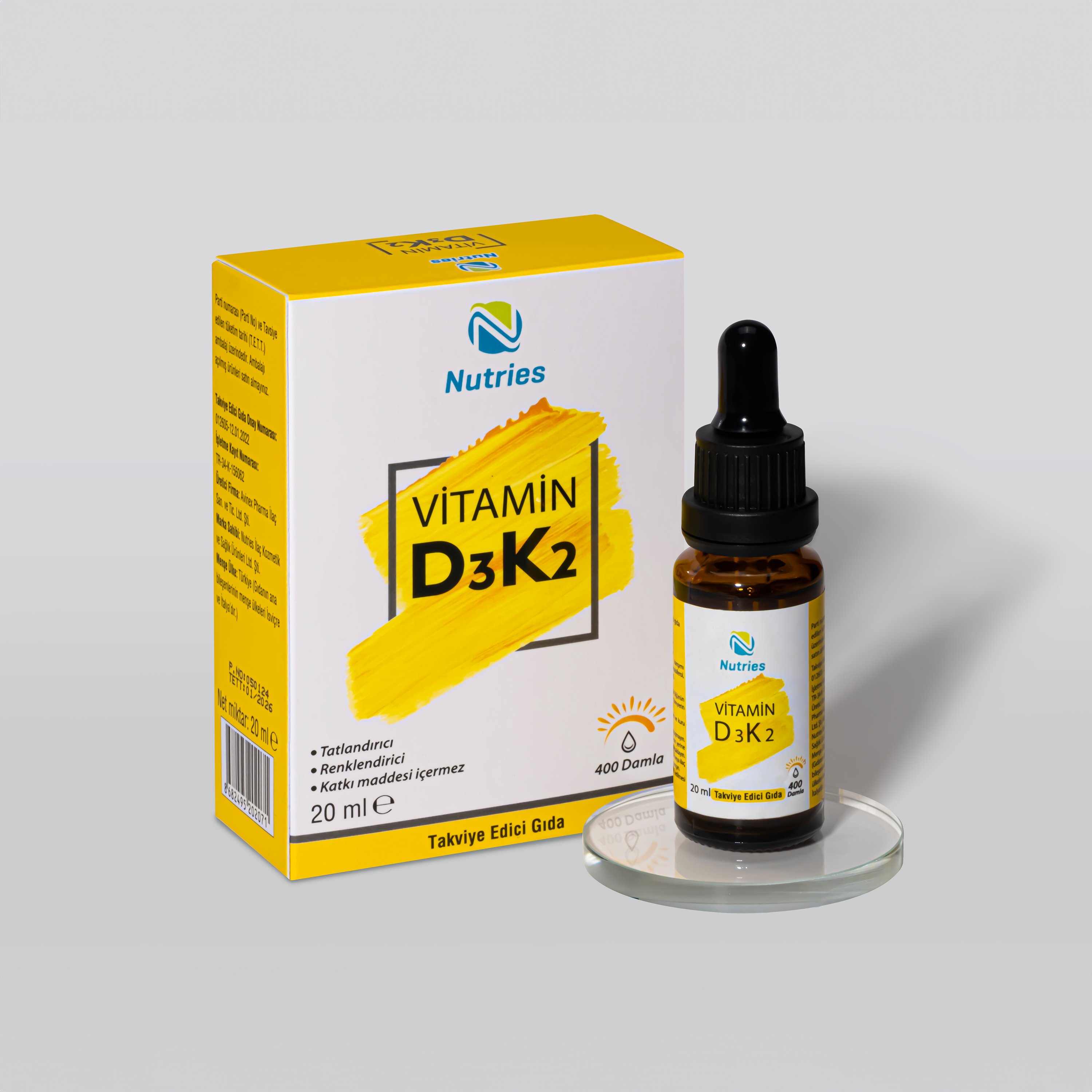 Nutries D3K2 Damla 20 ml