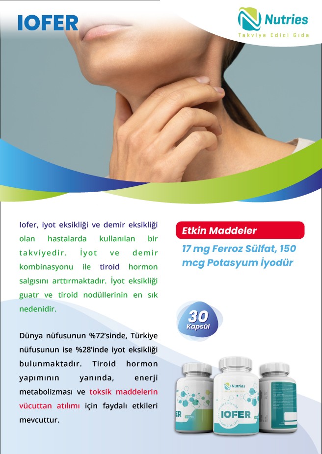 Nutries İofer 30 Kapsül 