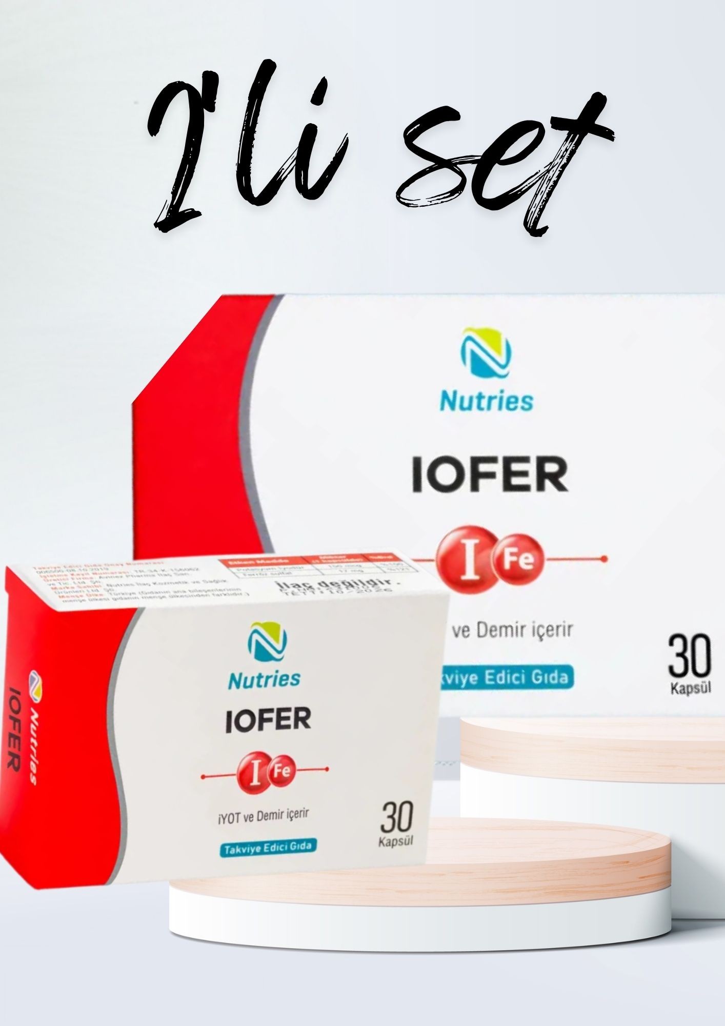 İofer İyot-Demir Takviyesi 30 Kapsül – 2’li Avantaj Paketi