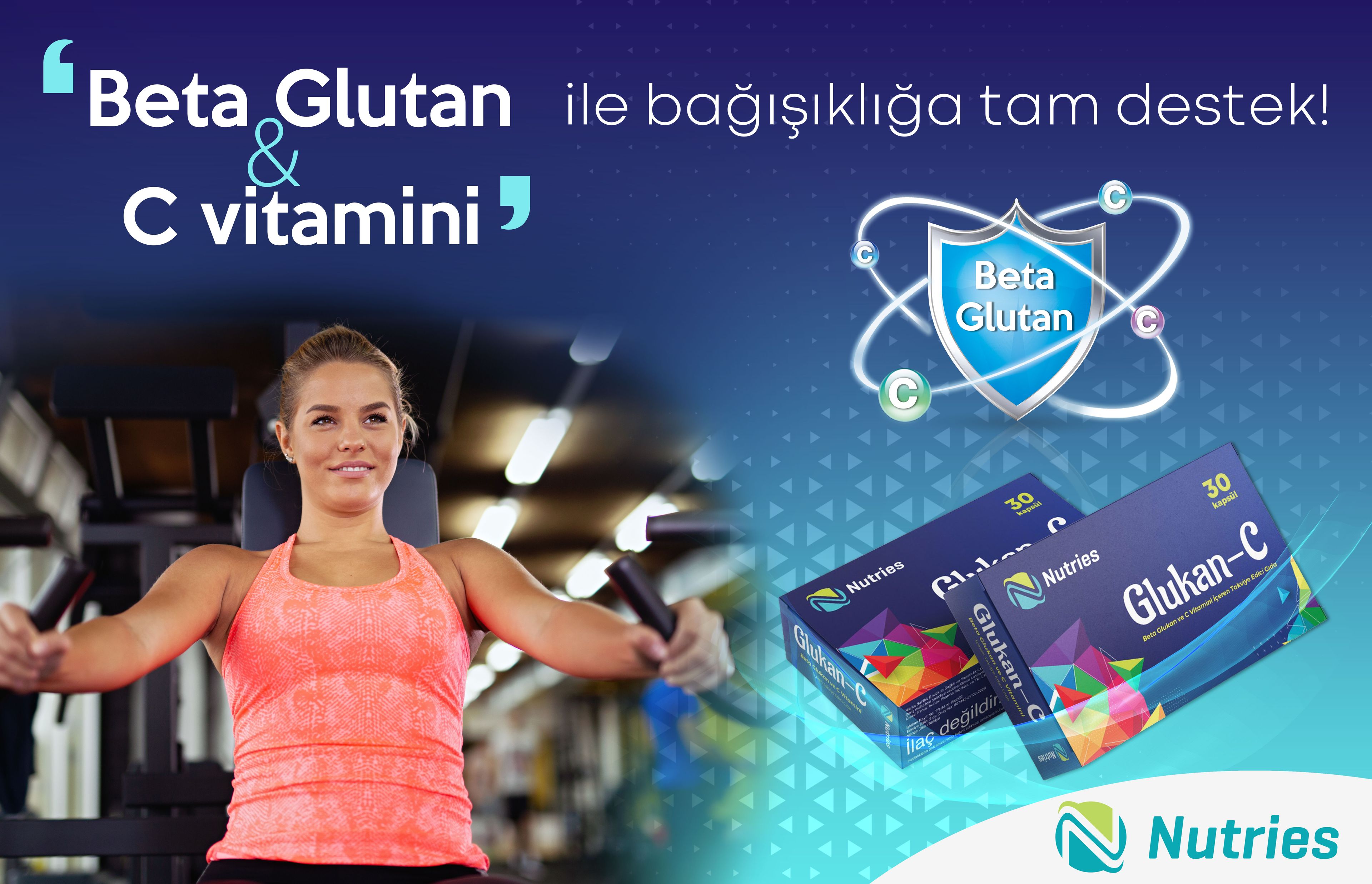 Nutries Glukan C 30 Kapsül