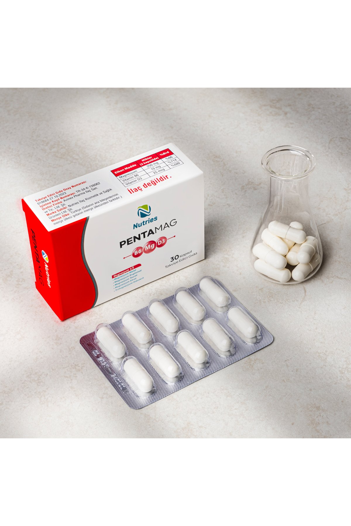 PentaMag Magnezyum Takviyesi 30 Kapsül – 3’lü Ekonomik Set