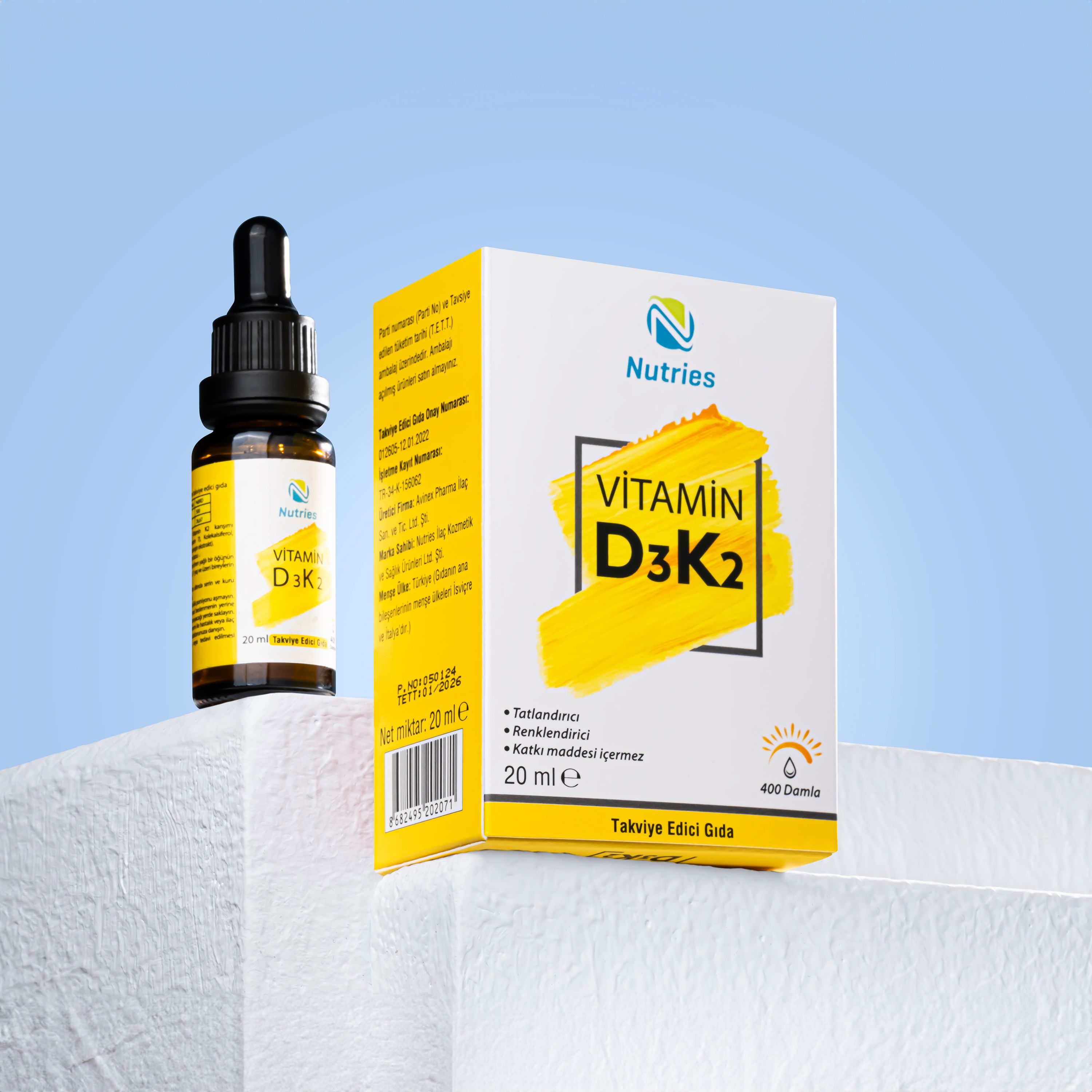 Nutries D3K2 Damla 20 ml