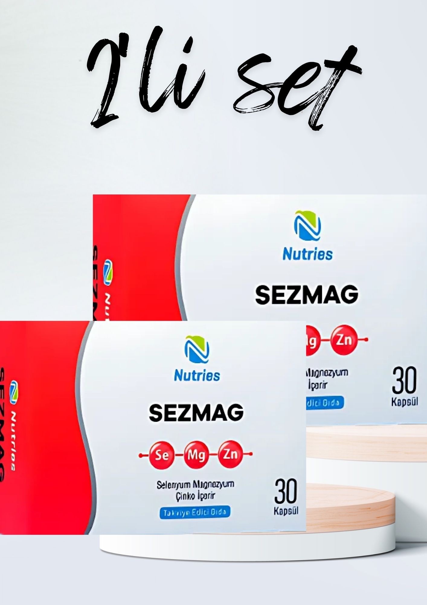 Sezmag Selentum-Çinko-Magnezyum Takviyesi 30 Kapsül – 2’li Avantaj Paketi