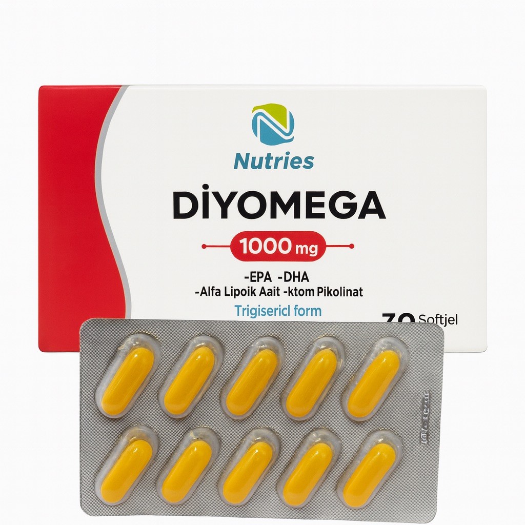 Nutries Diyomega 30 Kapsül 