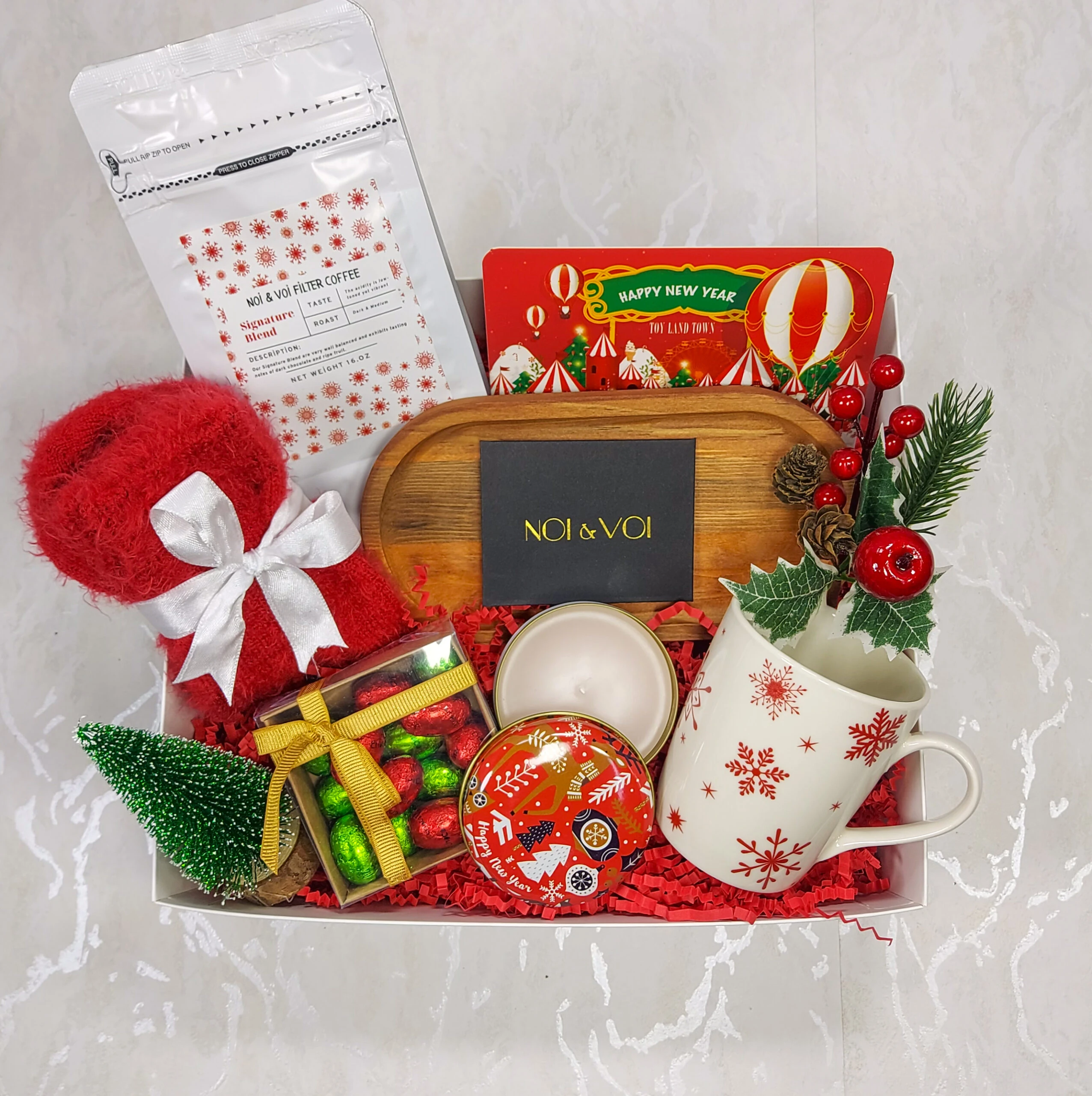 Mutlu Yeni Yıl Hediye Kutusu