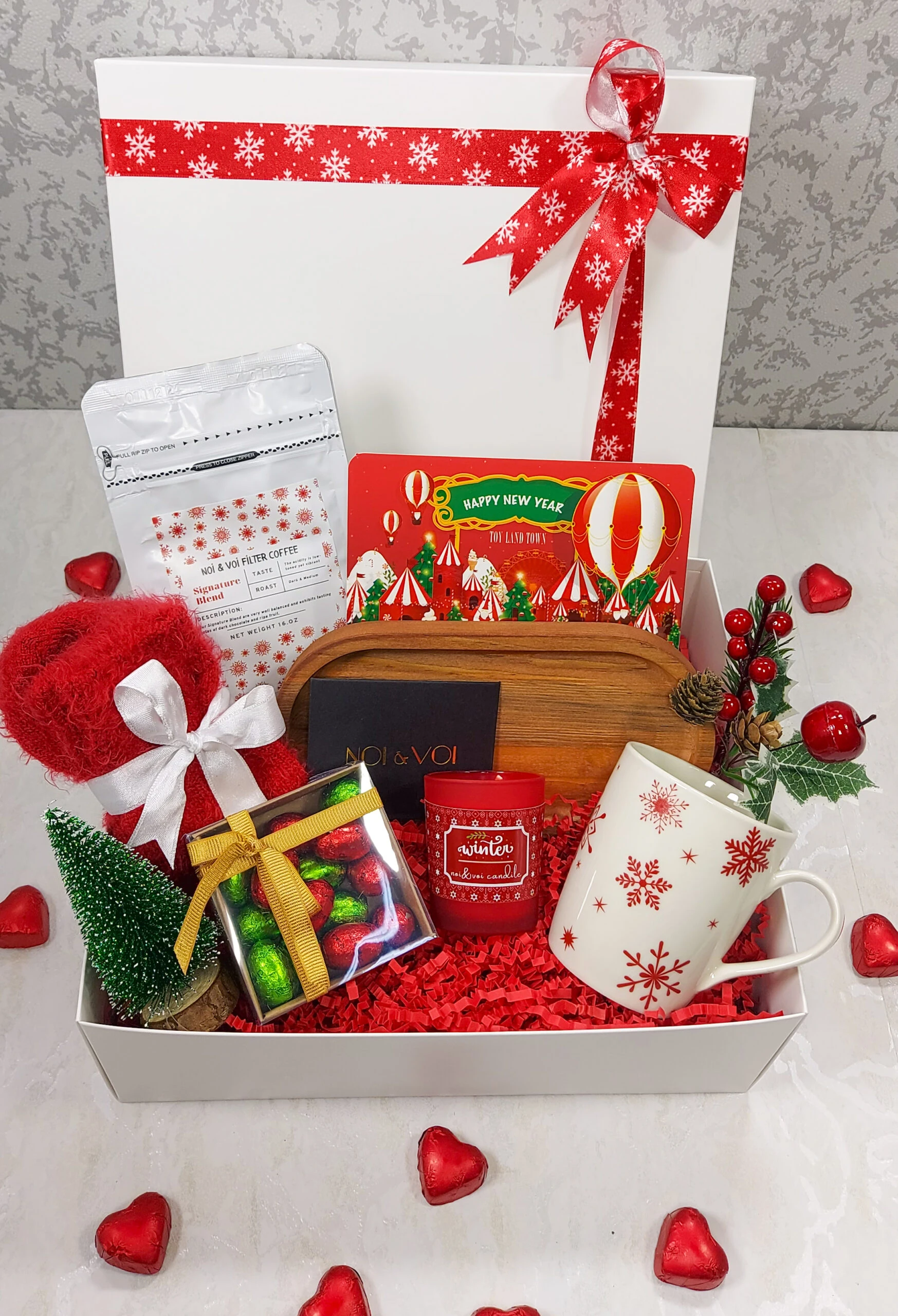 Mutlu Yeni Yıl Hediye Kutusu