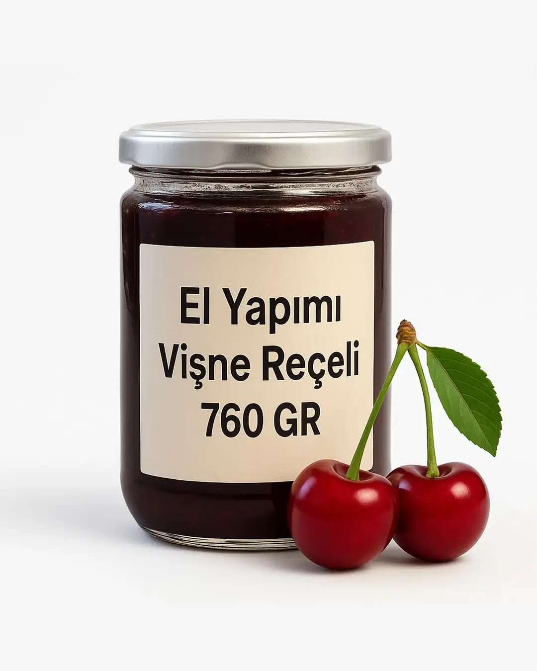Bol Taneli Vişne Reçeli (2 seçenek ile)