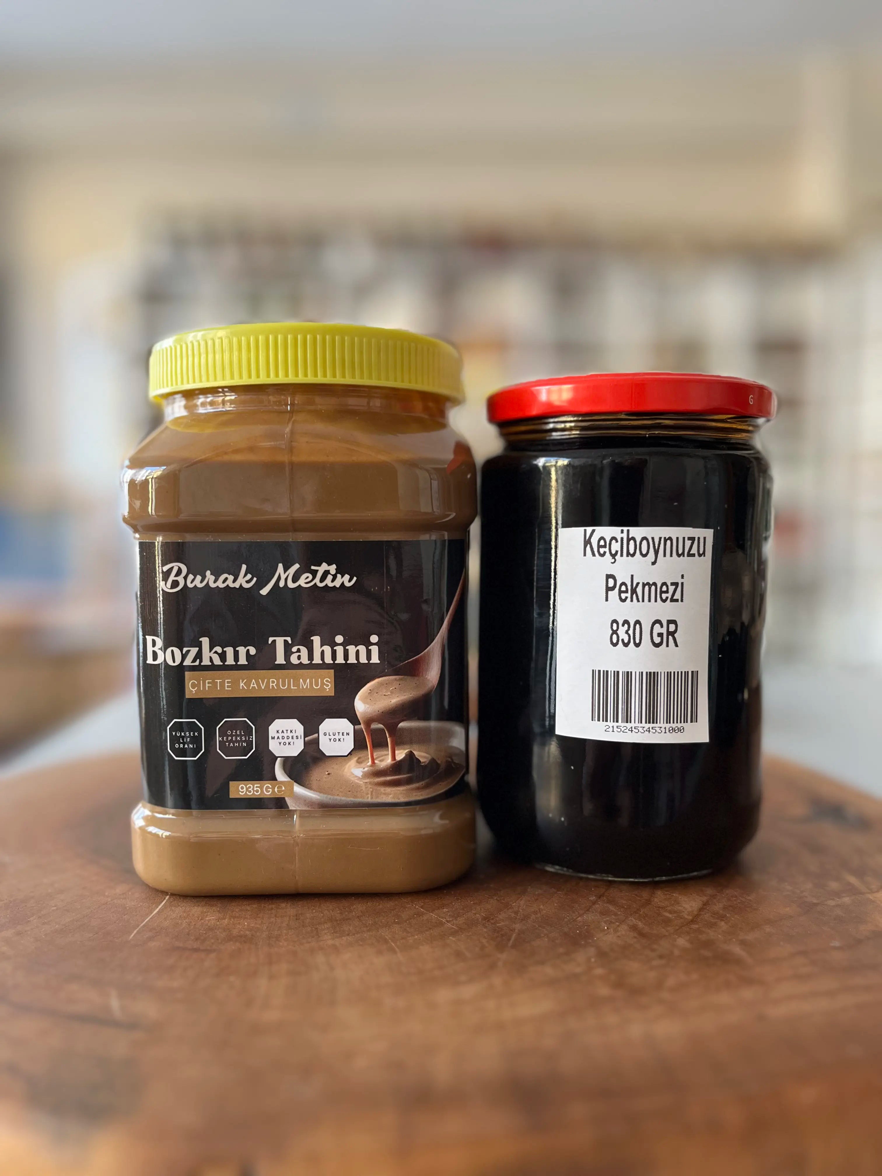 Çifte Kavrulmuş 935 Gr Tahin + Keçiboynuzu Pekmezi 850 Gr