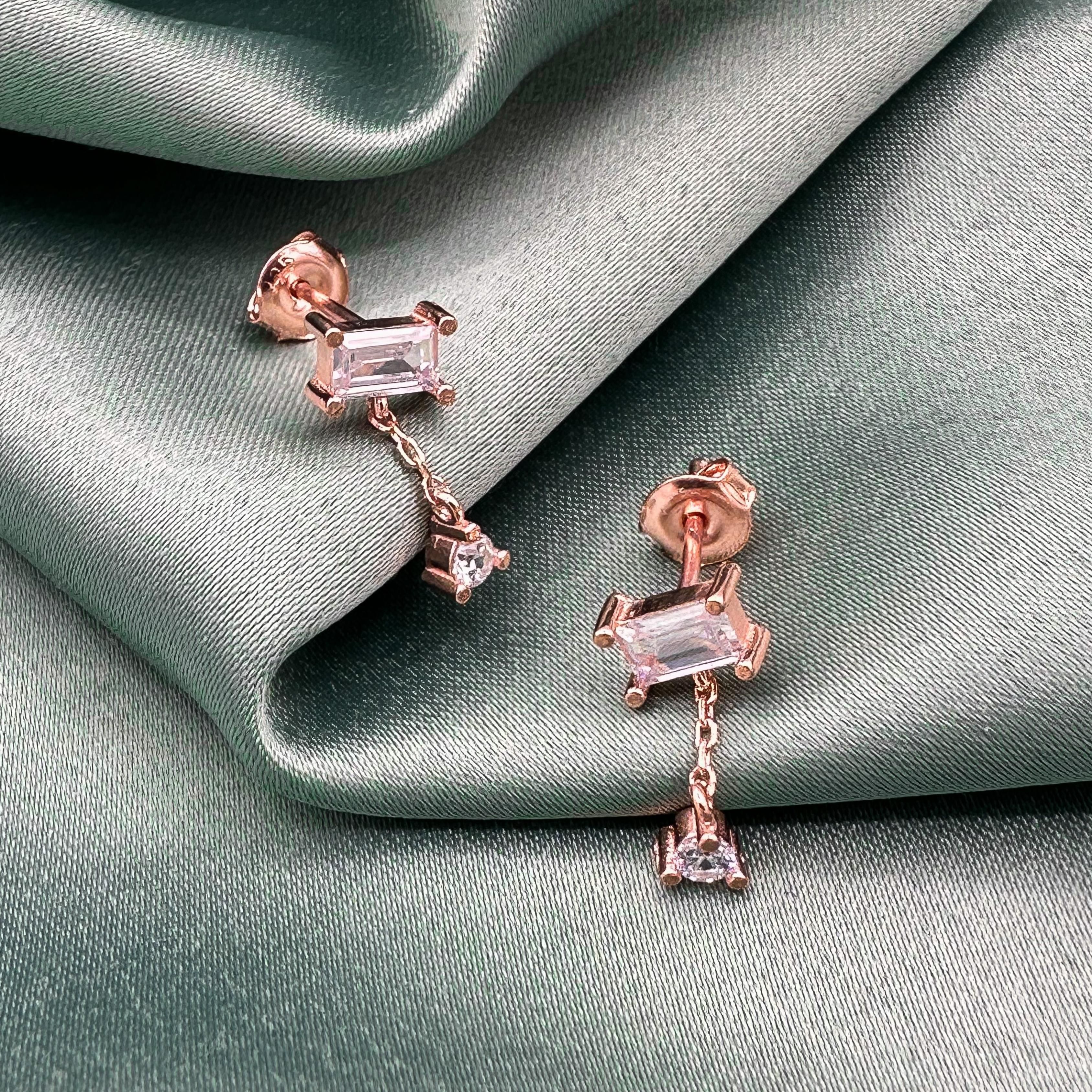 Iris Earrings - Rose Gold