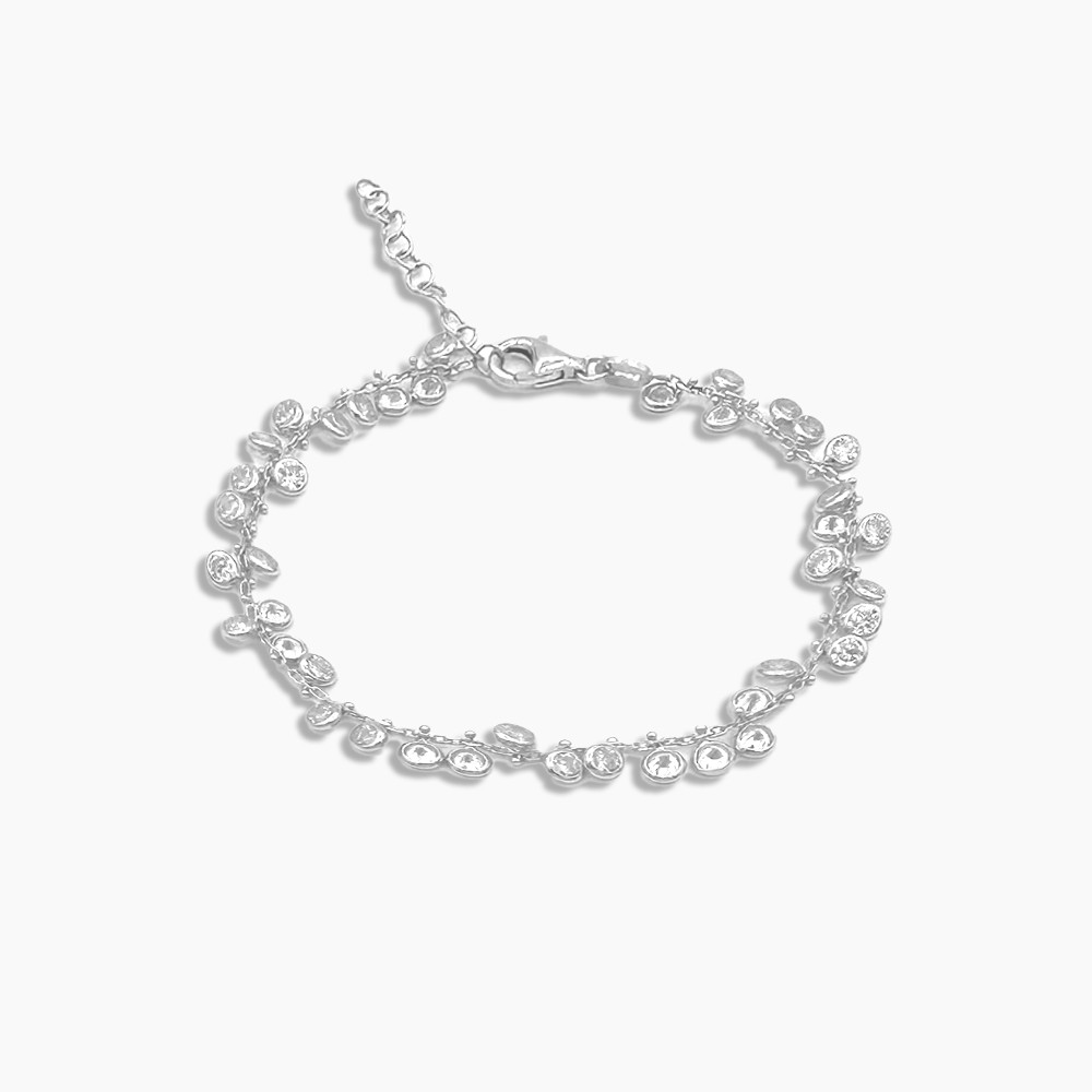 Borde Bracelet - Rhodium