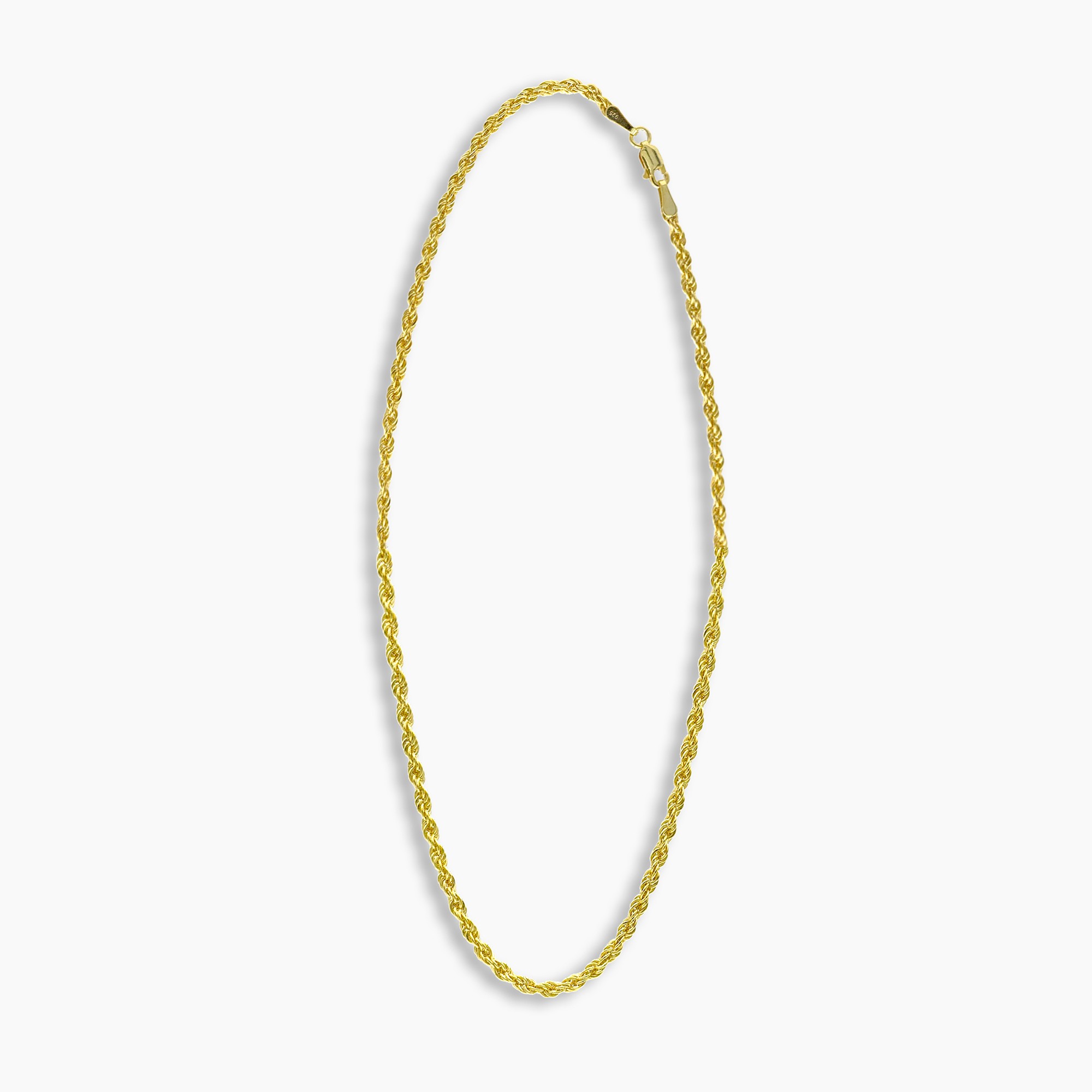 3 mm. Rope Chain - Gold