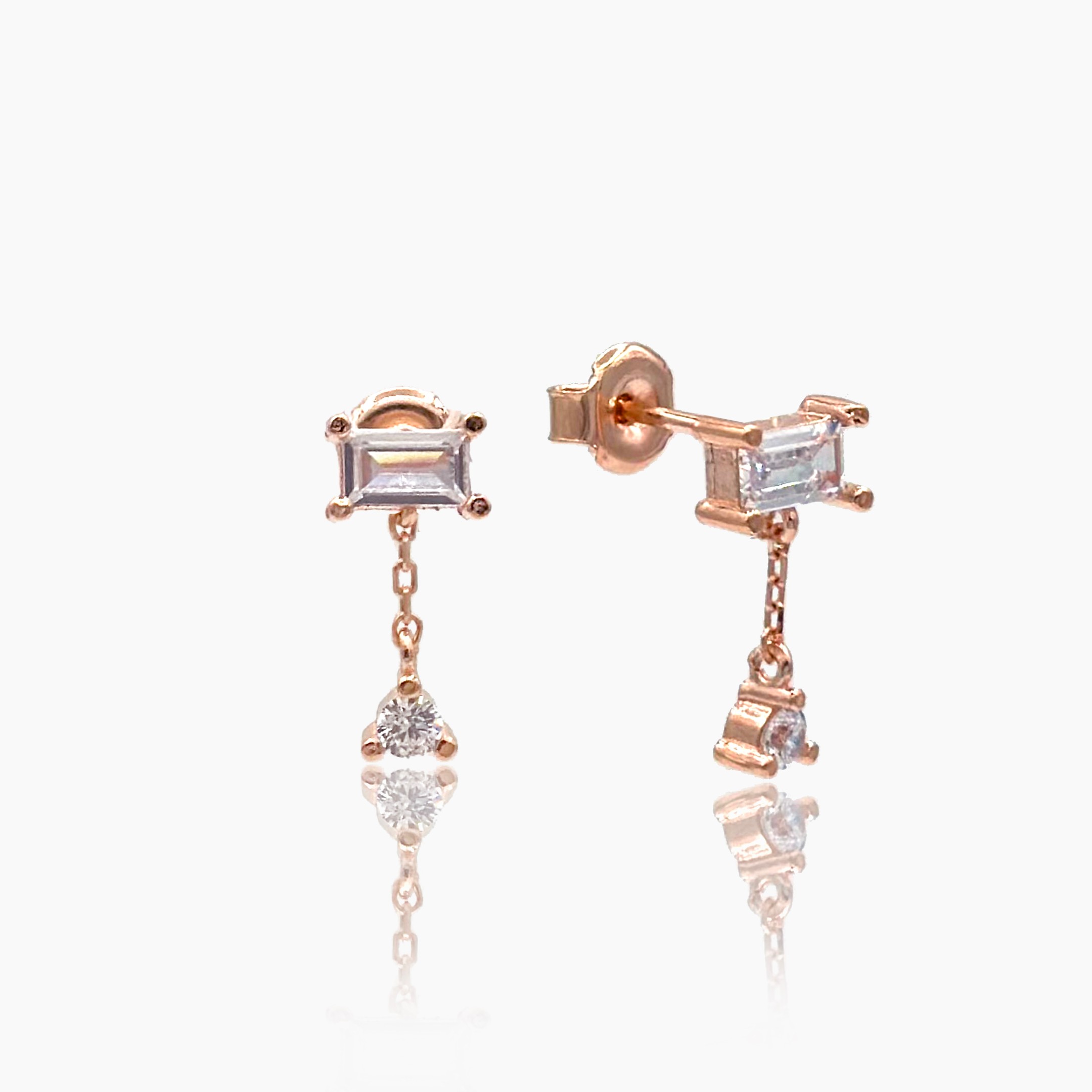 Iris Earrings - Rose Gold