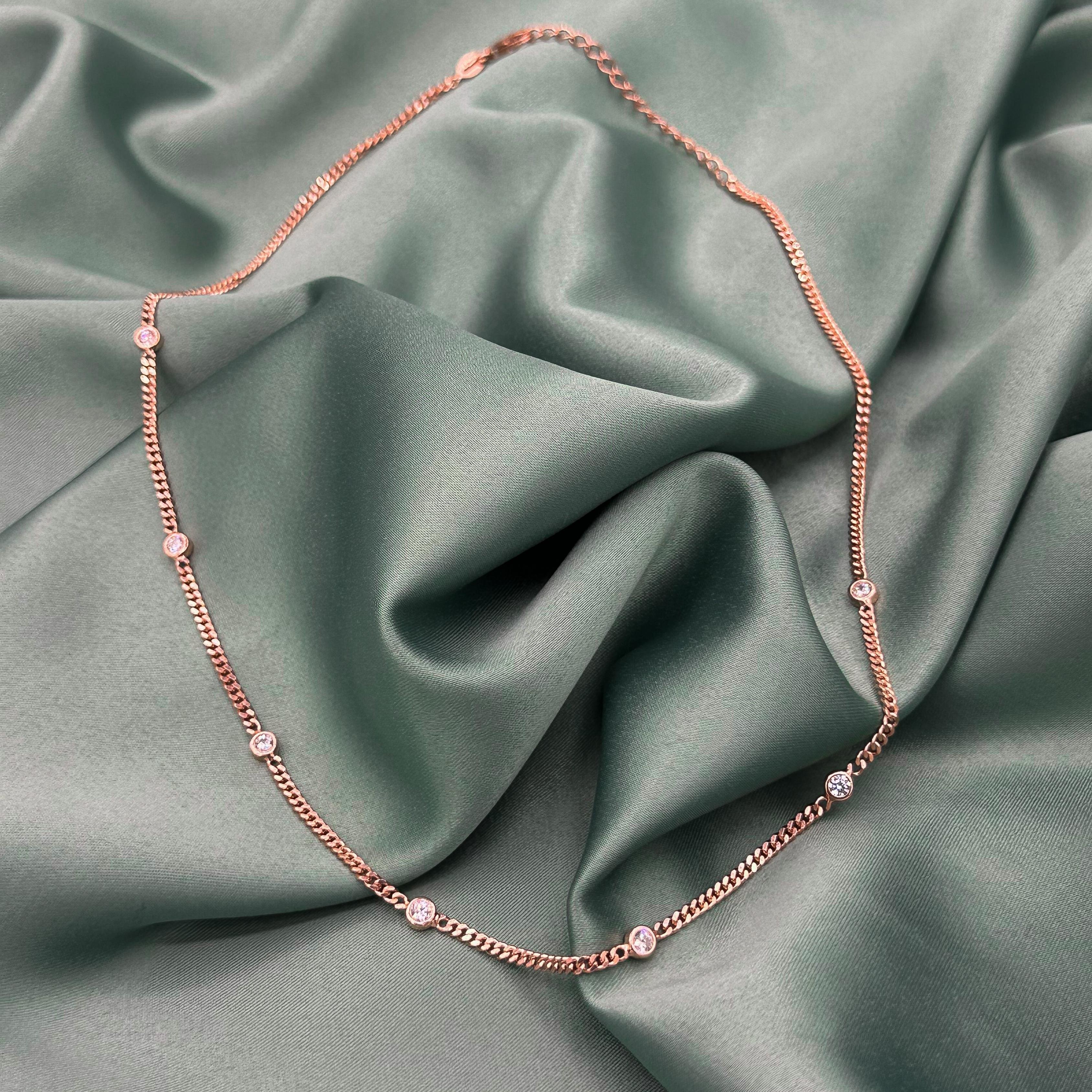 Chiaro Zincir Kolye - Rose Gold