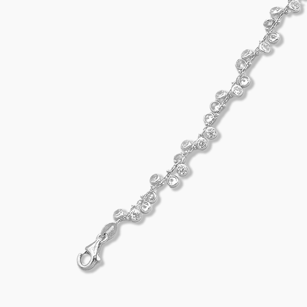 Borde Bracelet - Rhodium