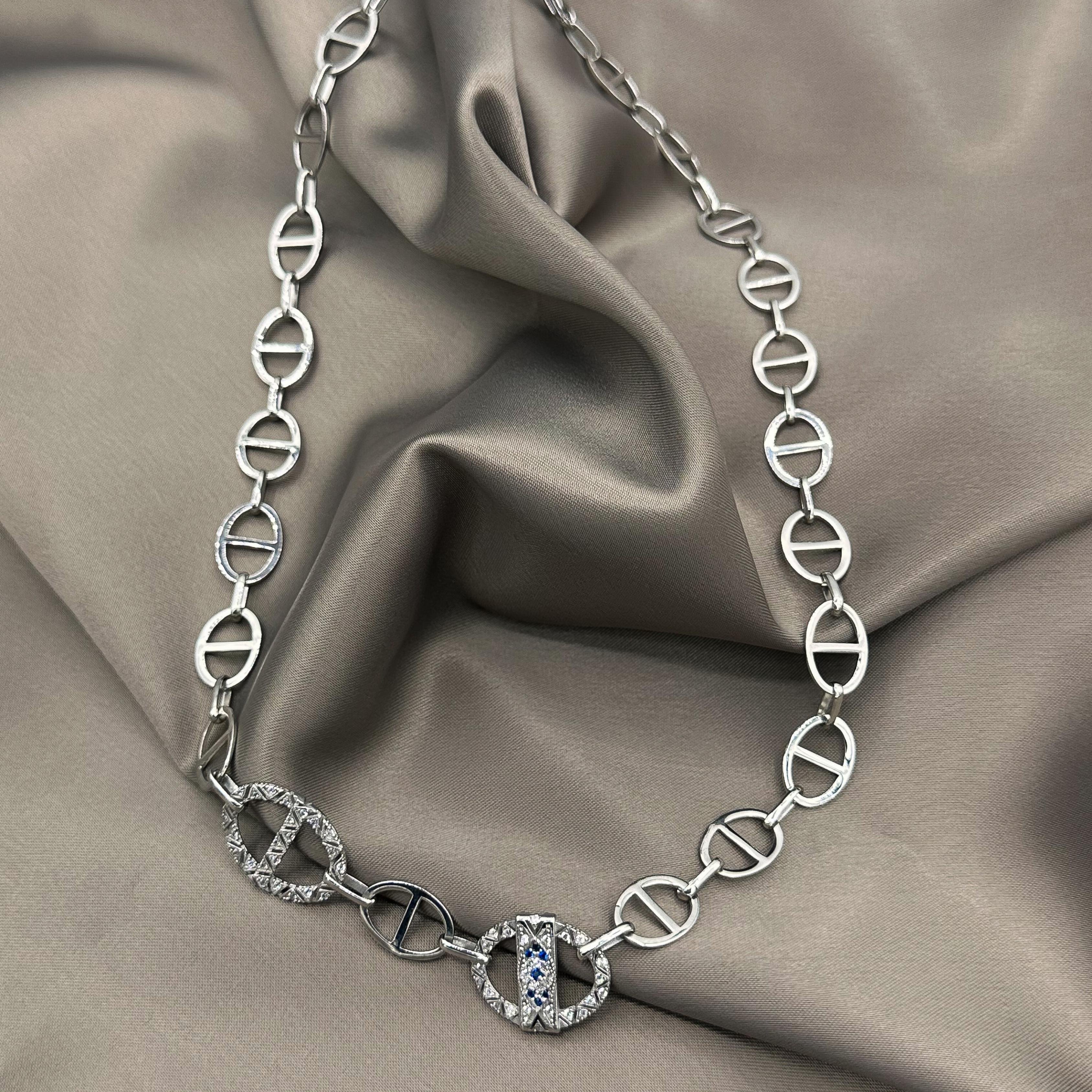 Ethnic Monaco Necklace - Rhodium