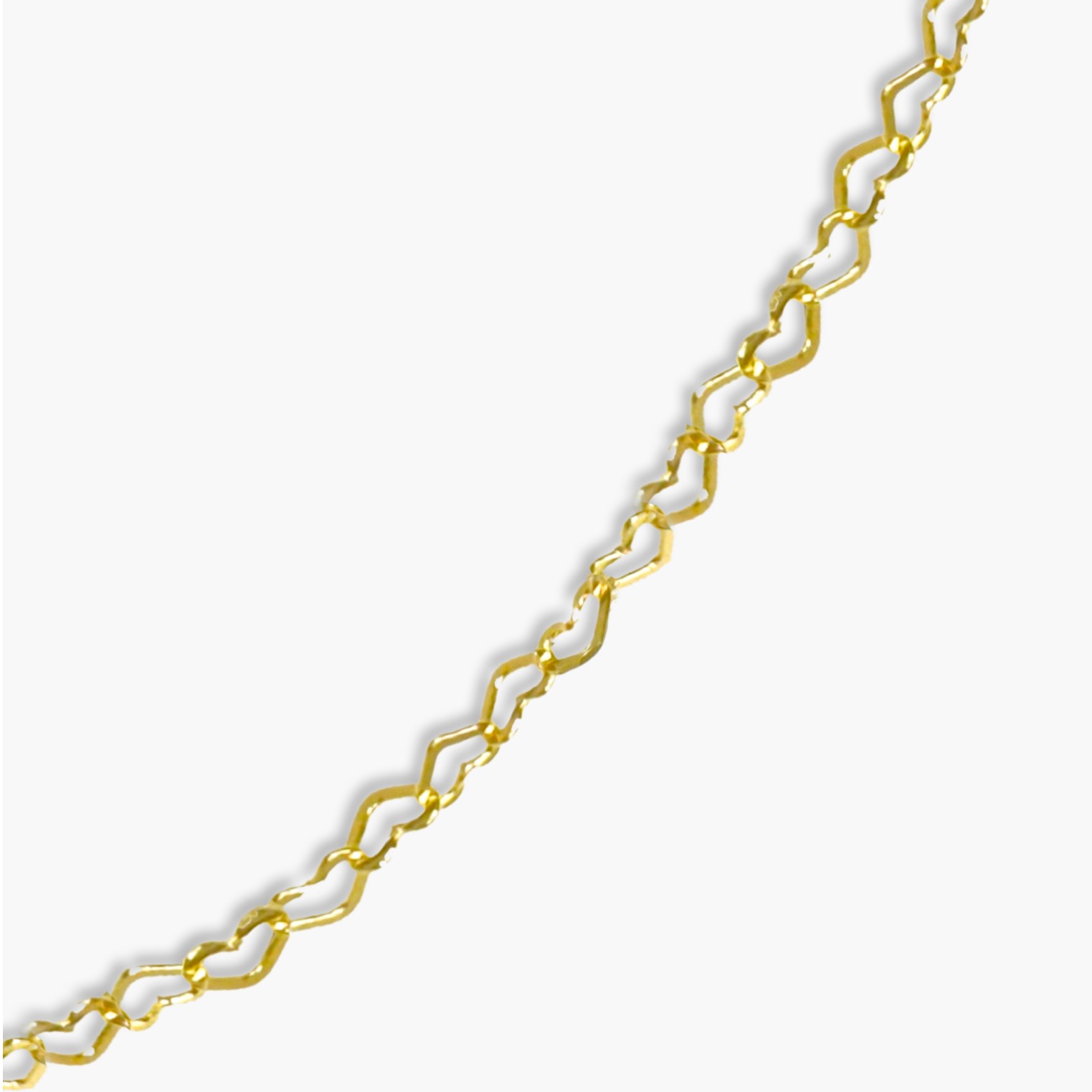 Heart Chain Necklace - Gold