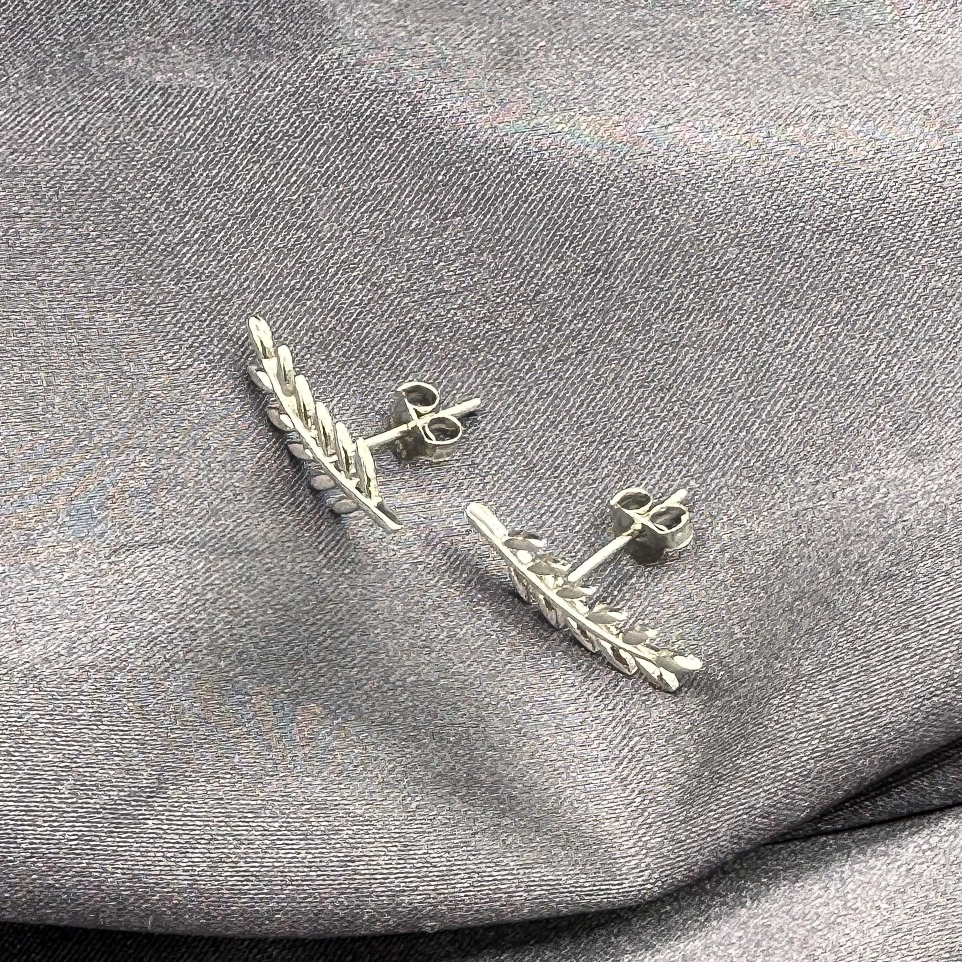 Spike Earrings - Rhodium