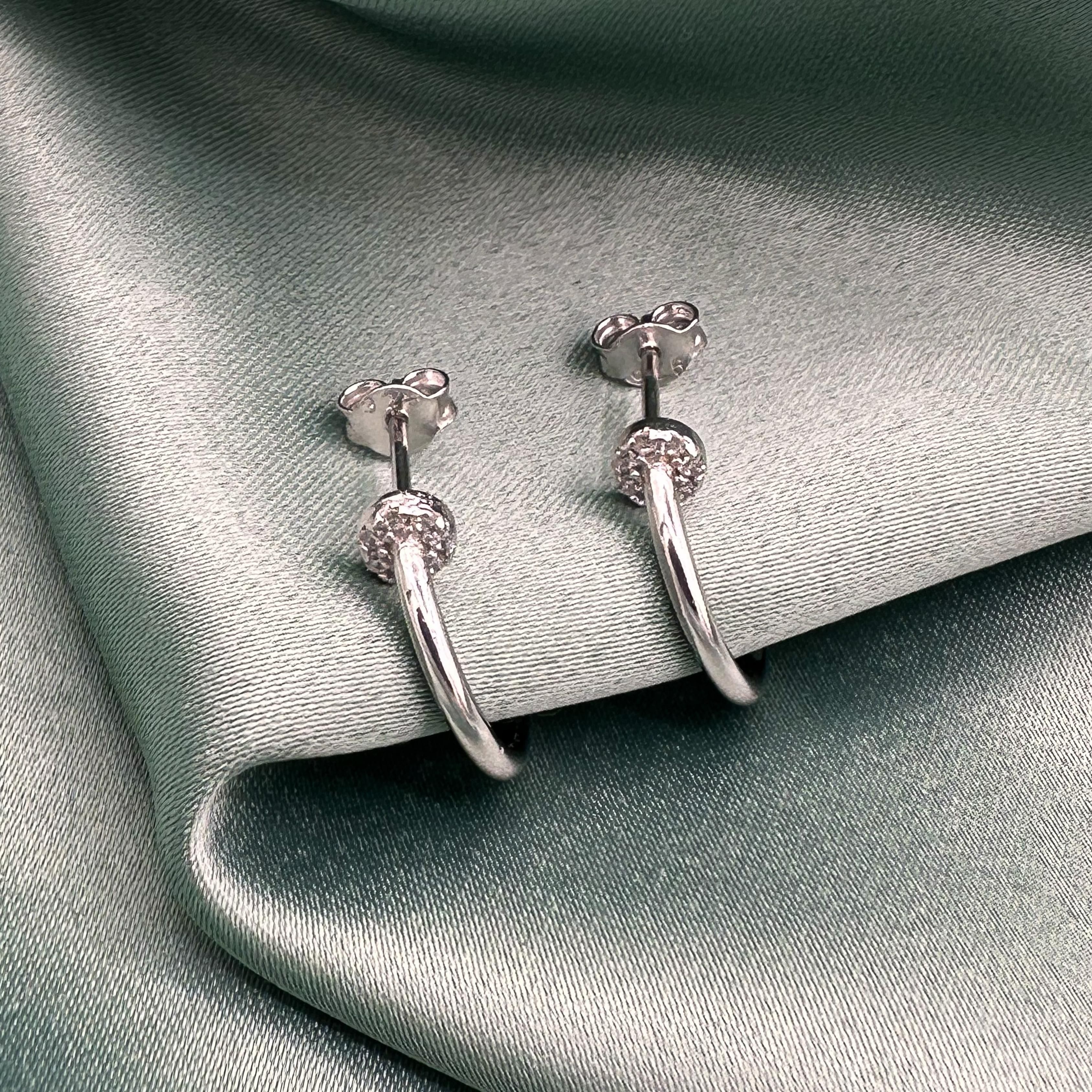 Luna Earrings - Rhodium