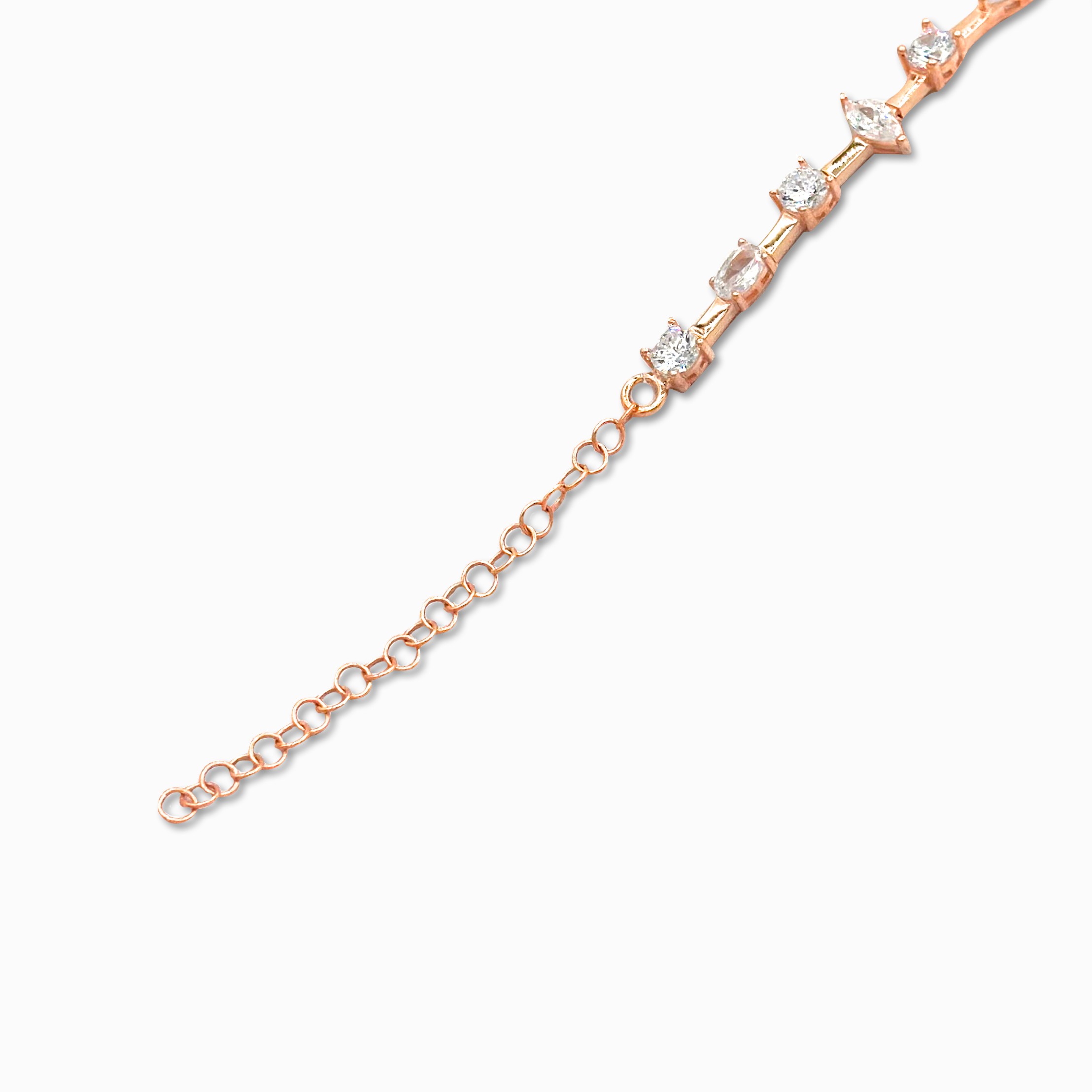 Marquise Waterway Bracelet - Rose Gold