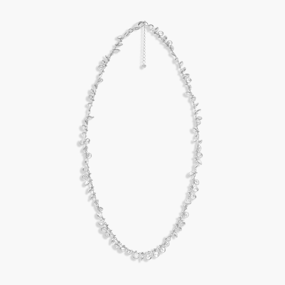 Borde Necklace - Rhodium