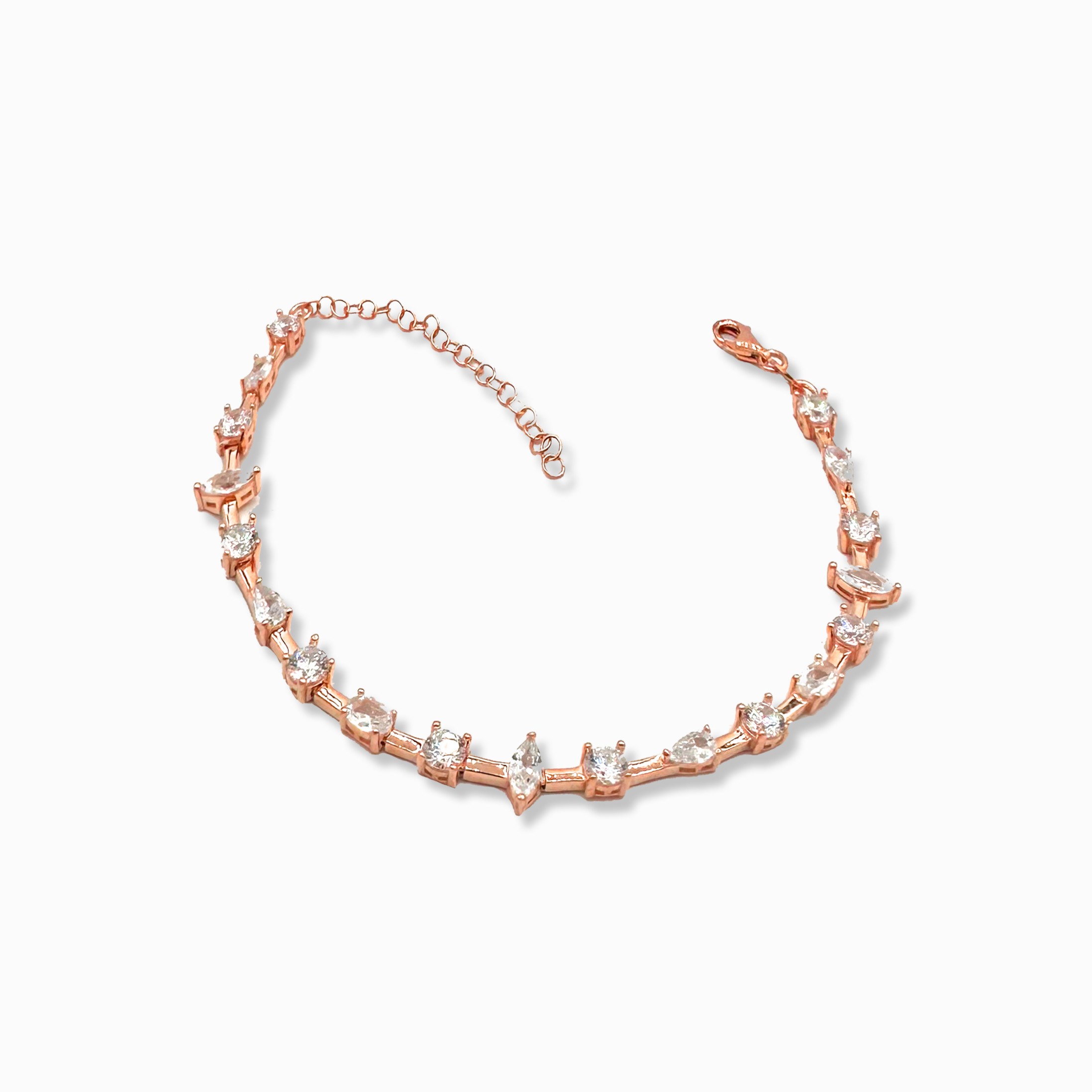 Marquise Waterway Bracelet - Rose Gold