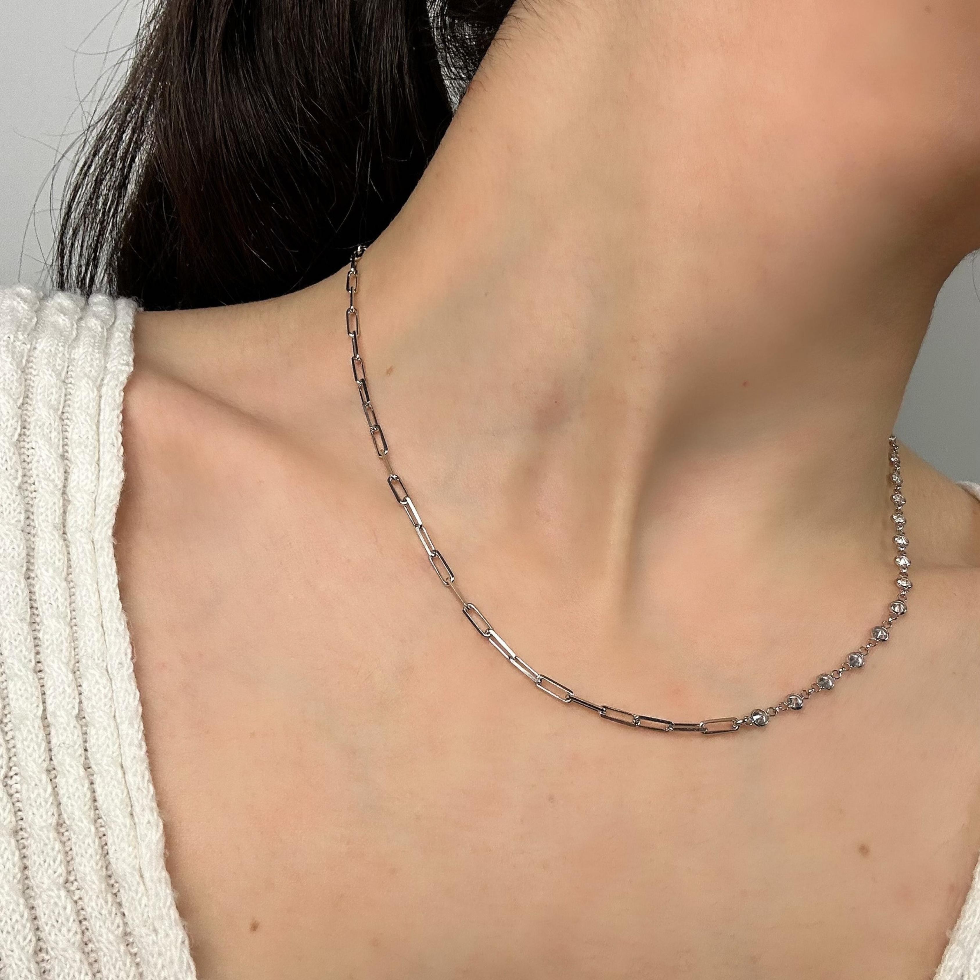 Koi Chain Necklace - Rhodium