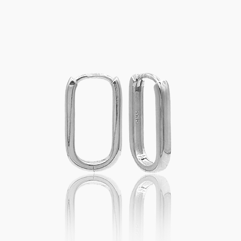 Mini Perka Earrings - Rhodium