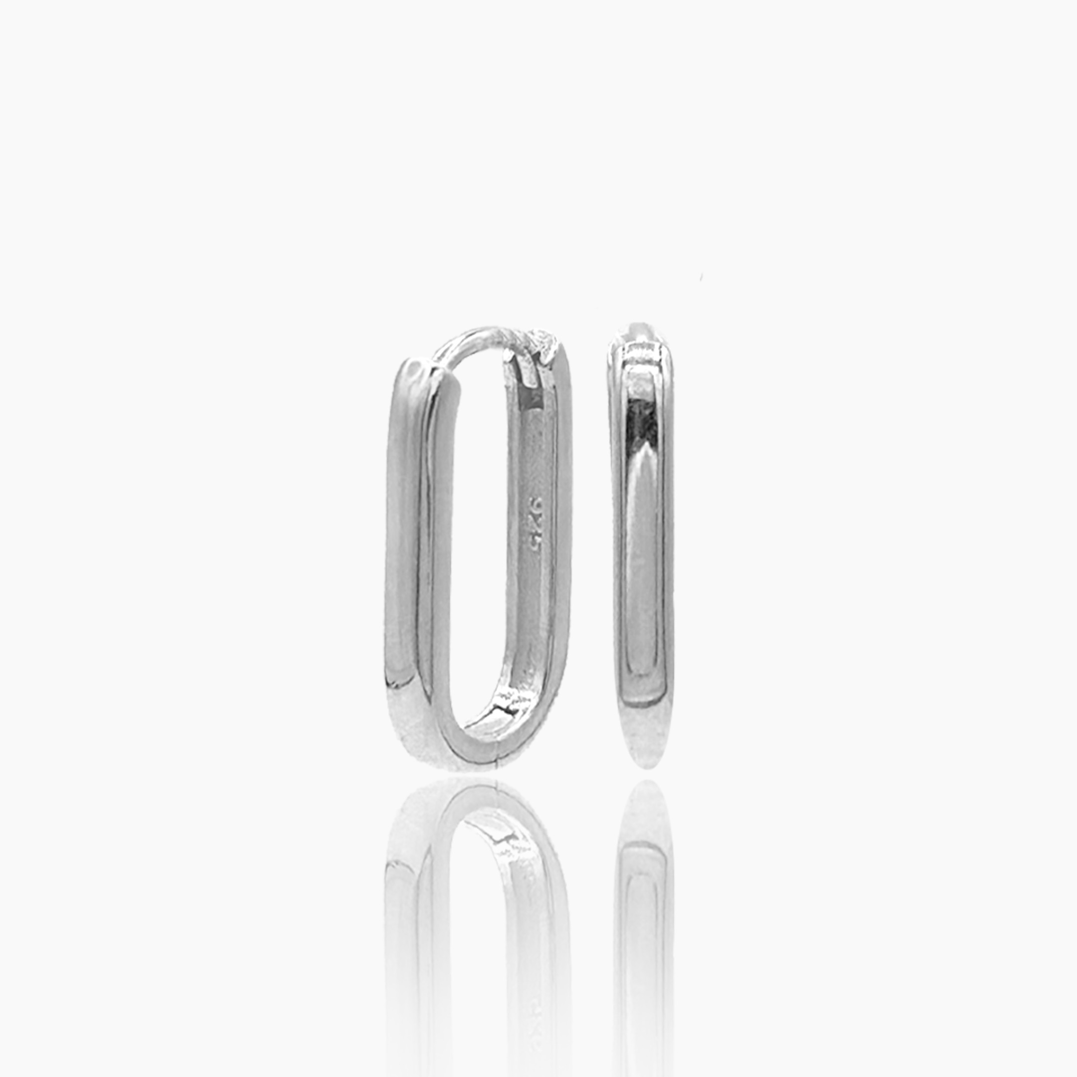 Mini Perka Earrings - Rhodium