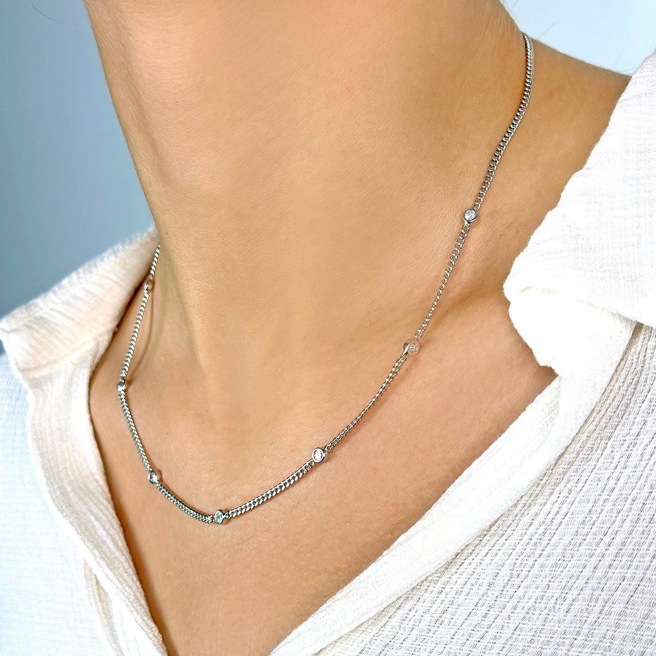 Chiaro Chain - Rhodium