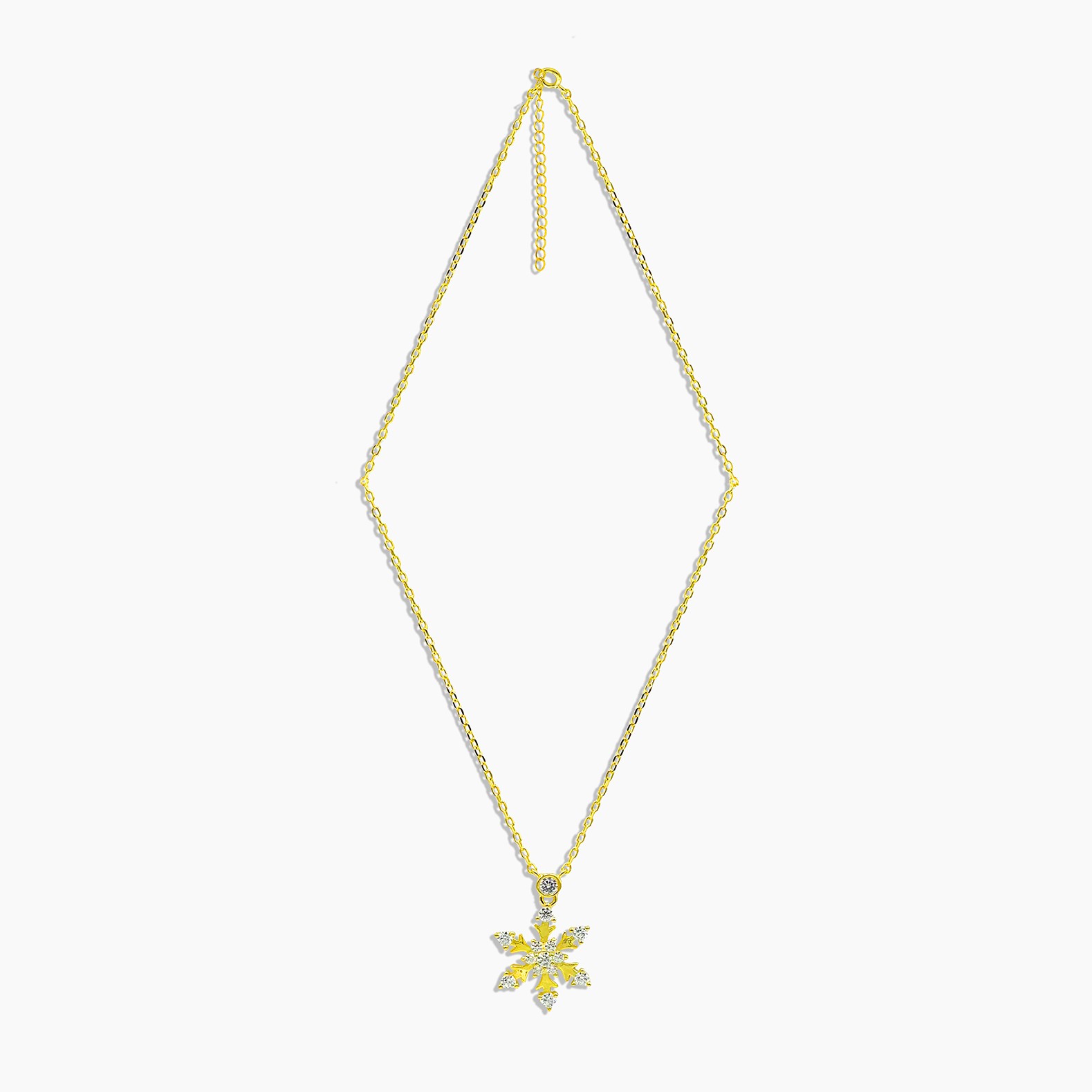 Snowflake Necklace - Gold