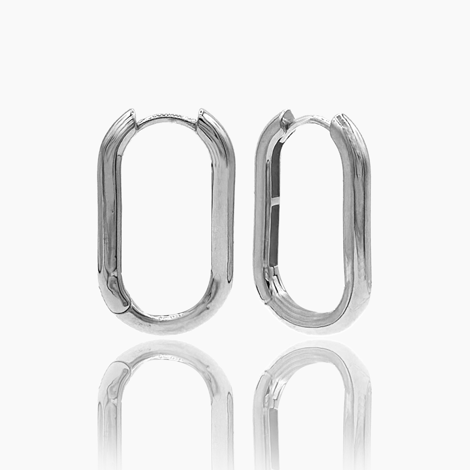 Perka Earrings - Rhodium