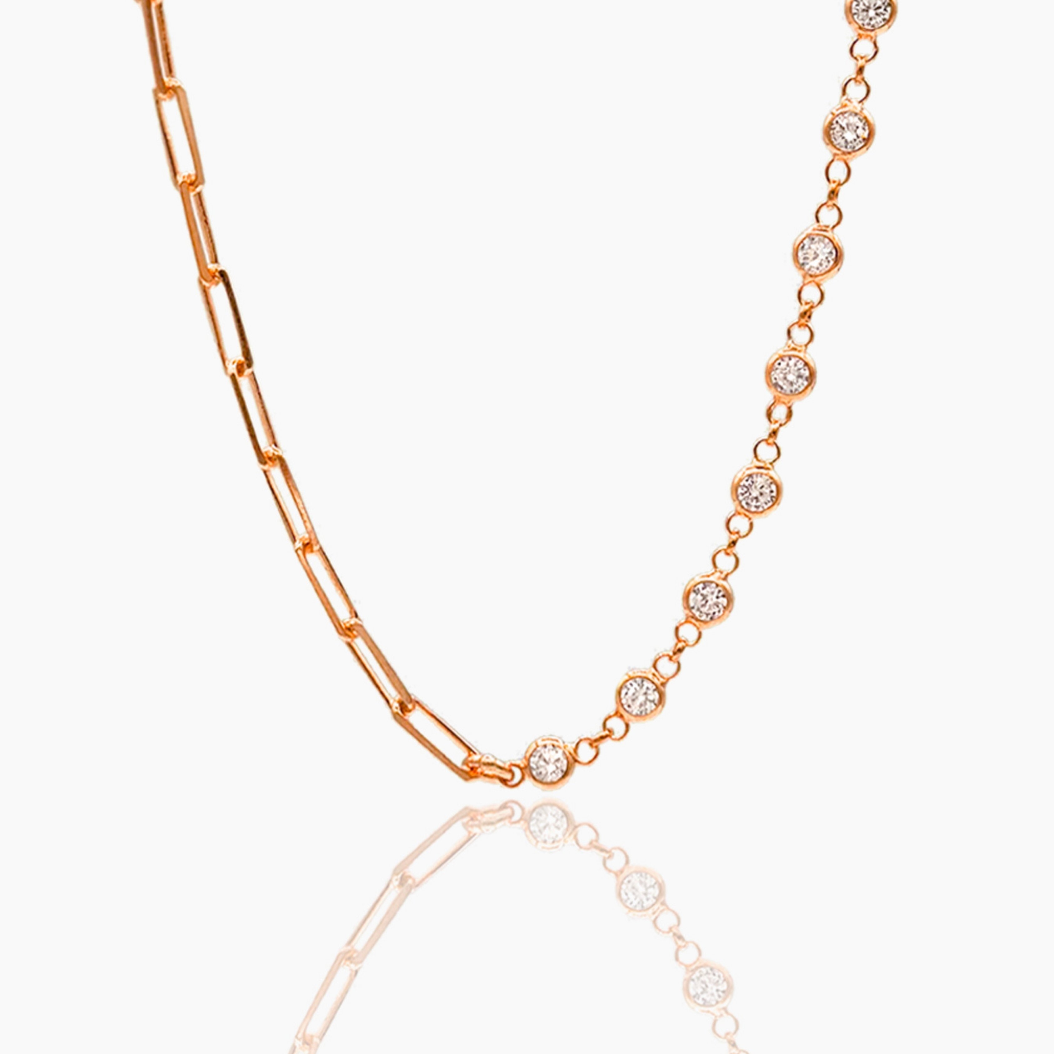 Koi Chain Necklace - Rose Gold